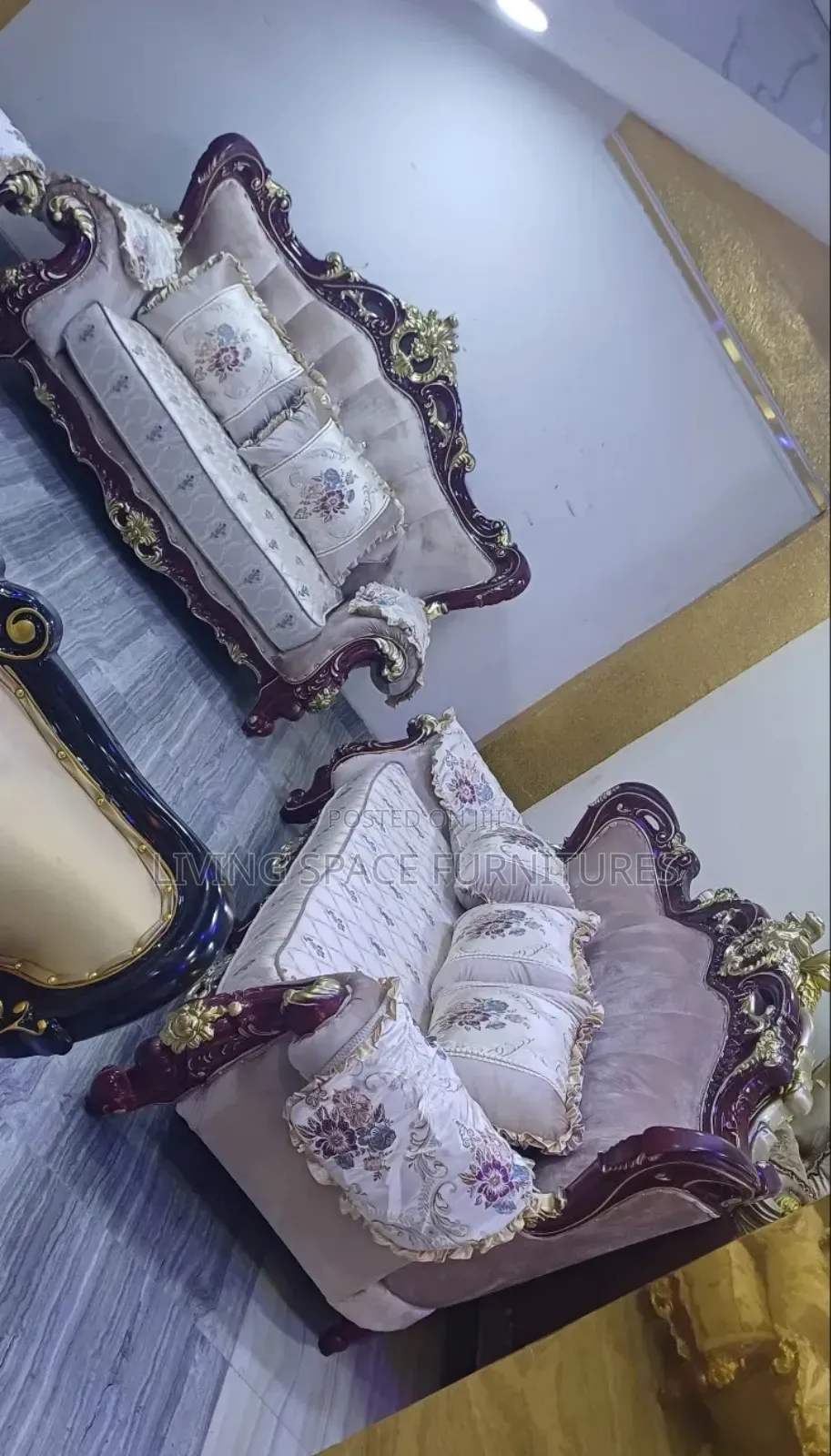 Brand New Royal Sofa Chair by 7seaters With Center Table Set