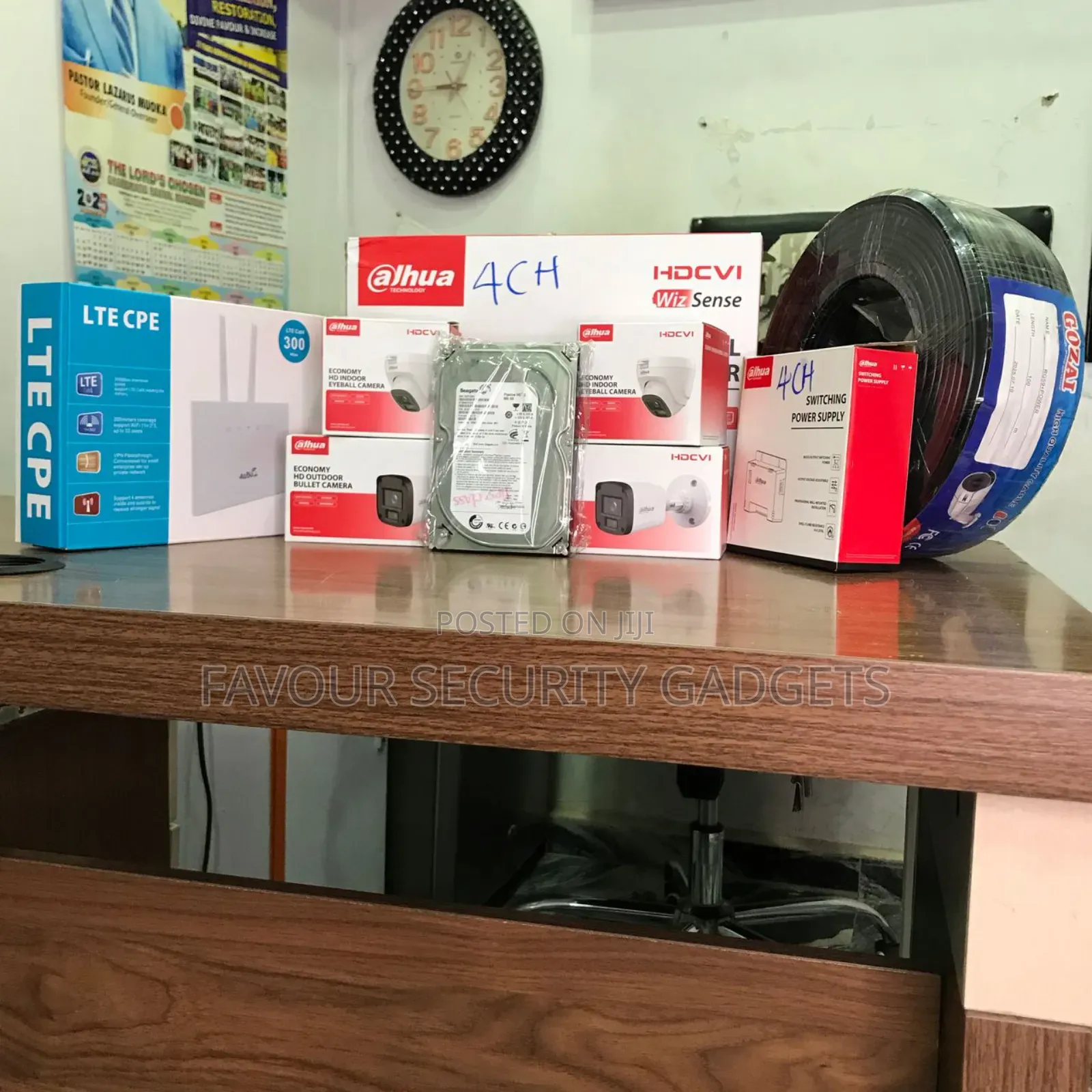 Dahua 4 Channel Complete Kit With 100m Cable and Router
