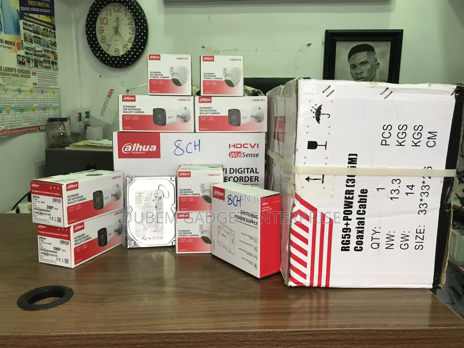 Dahua 8 Channel Camera Kit