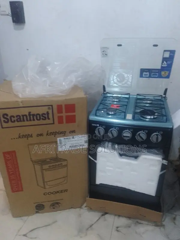 4-Burner Scanfrost Gas Cooker With Oven – Model Sfc5401b
