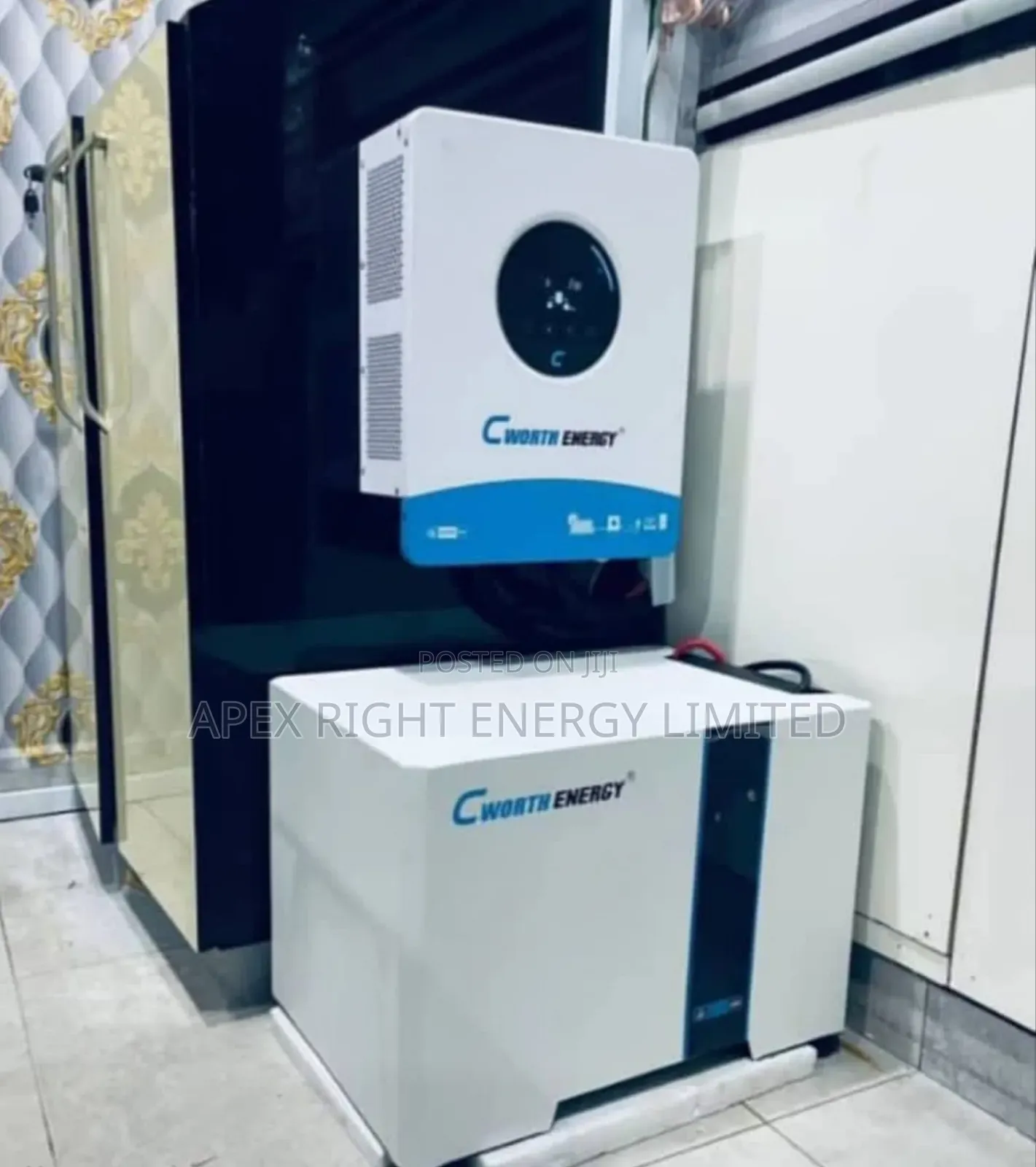 4kva Cworth Hybrid Setup+5kwh Lithium+12pcs-300w Panel