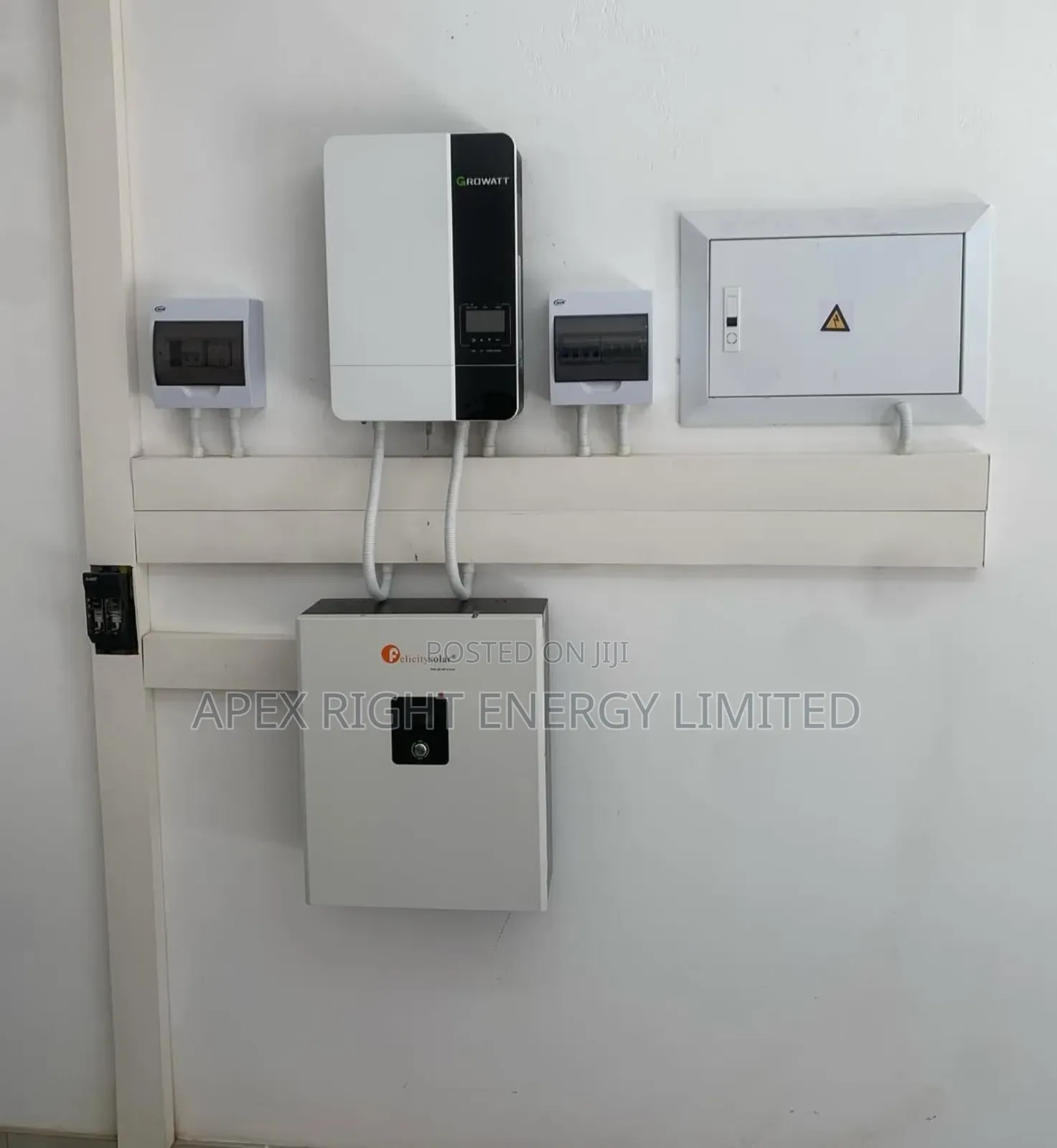 5kva Growatt Hybrid Setup+5kwh Lithium+12pcs-300w Panel