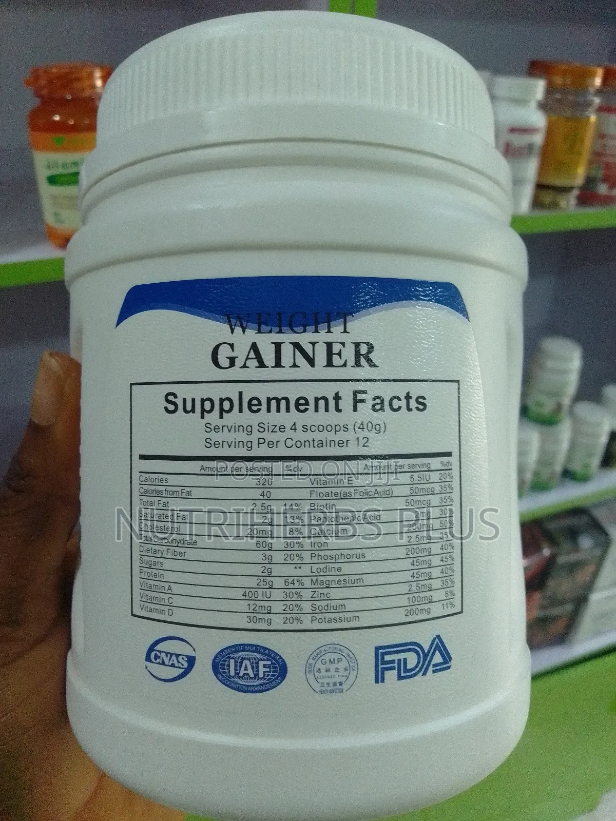 Wins Town Weight Gainer Powder for Natural Weight Gain