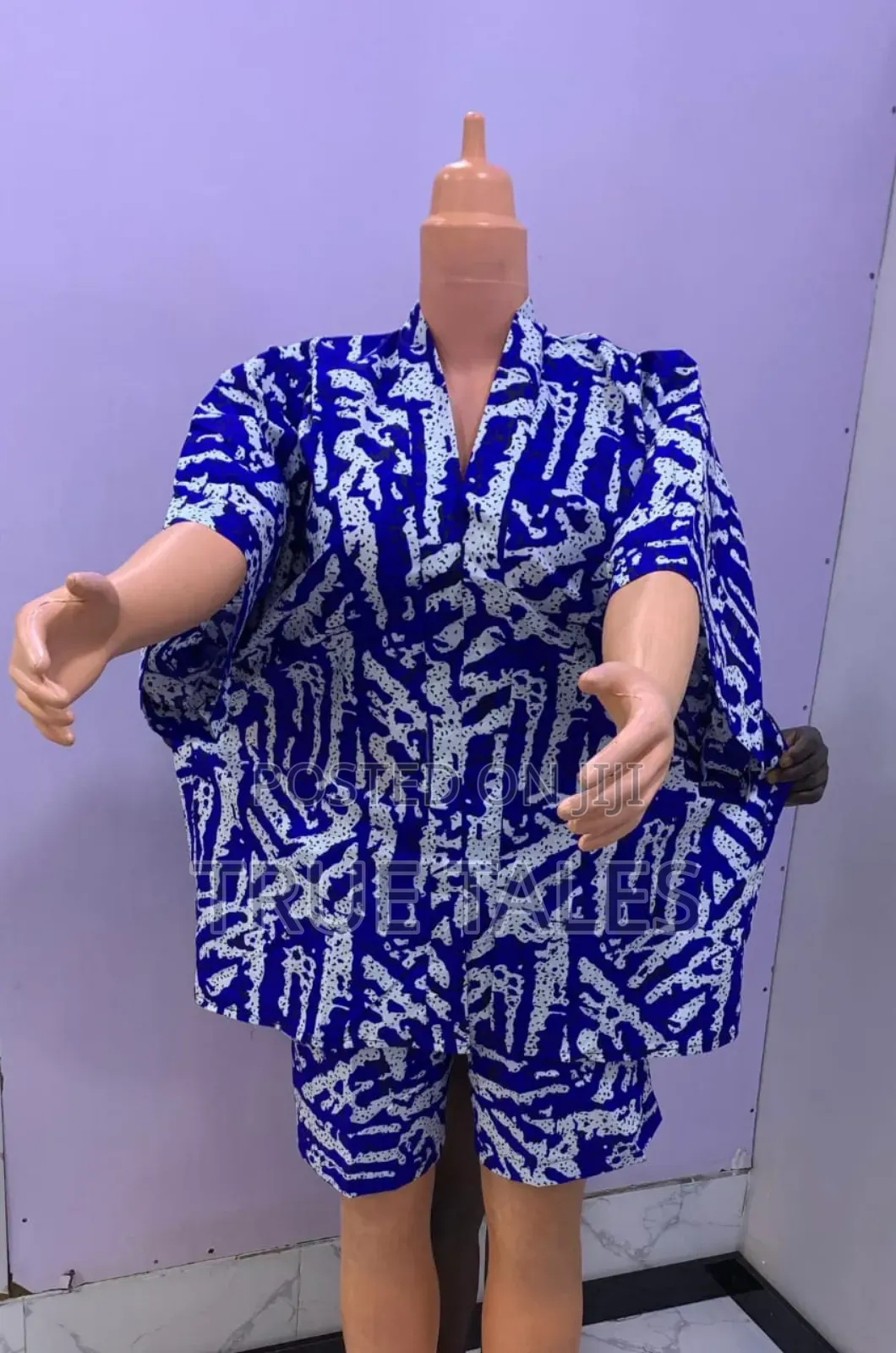 Ankara Fabric Tunic Tops And Shorts Sets