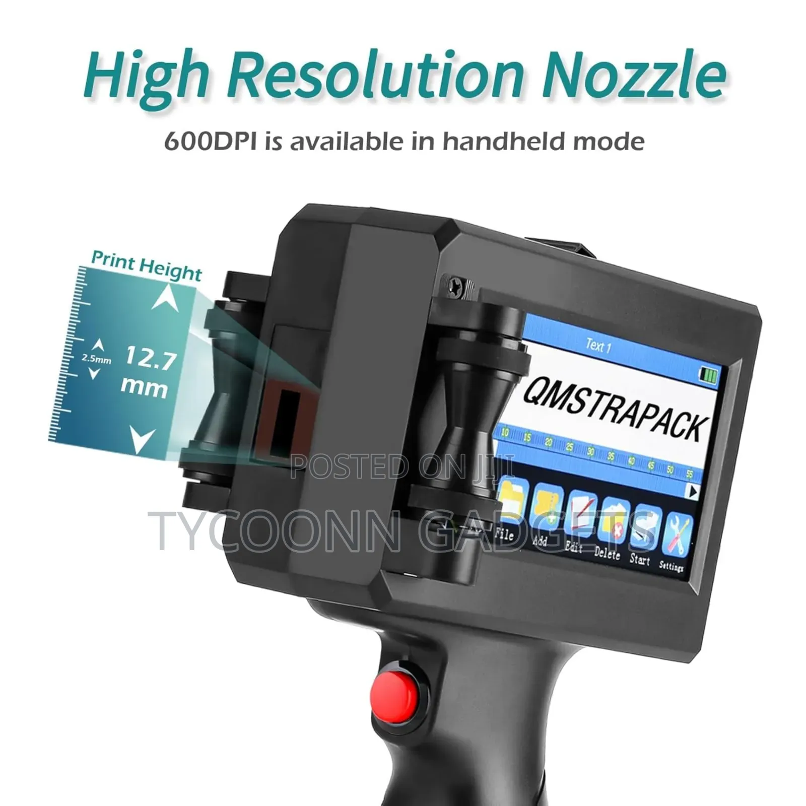 Handheld Inkjet Printer for Non Porous,Metal Plastic Paper
