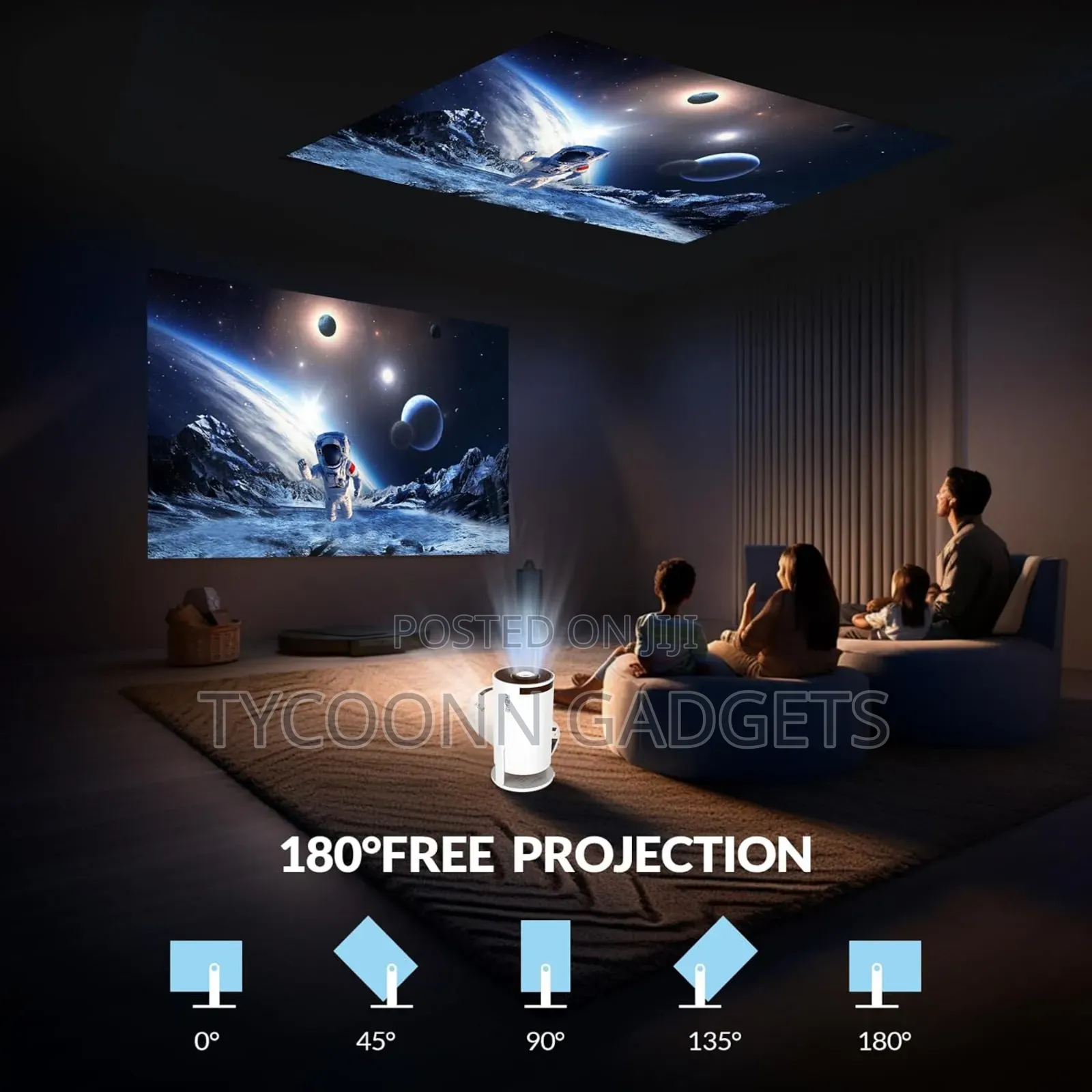 2025 Upgraded Hy300 Pro+ Mini Portable Projector,Smart