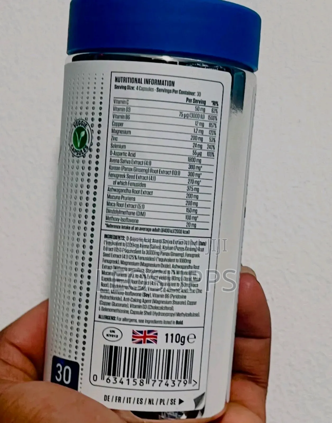 Applied Nutrition Test-X Testosterone Support X120caps