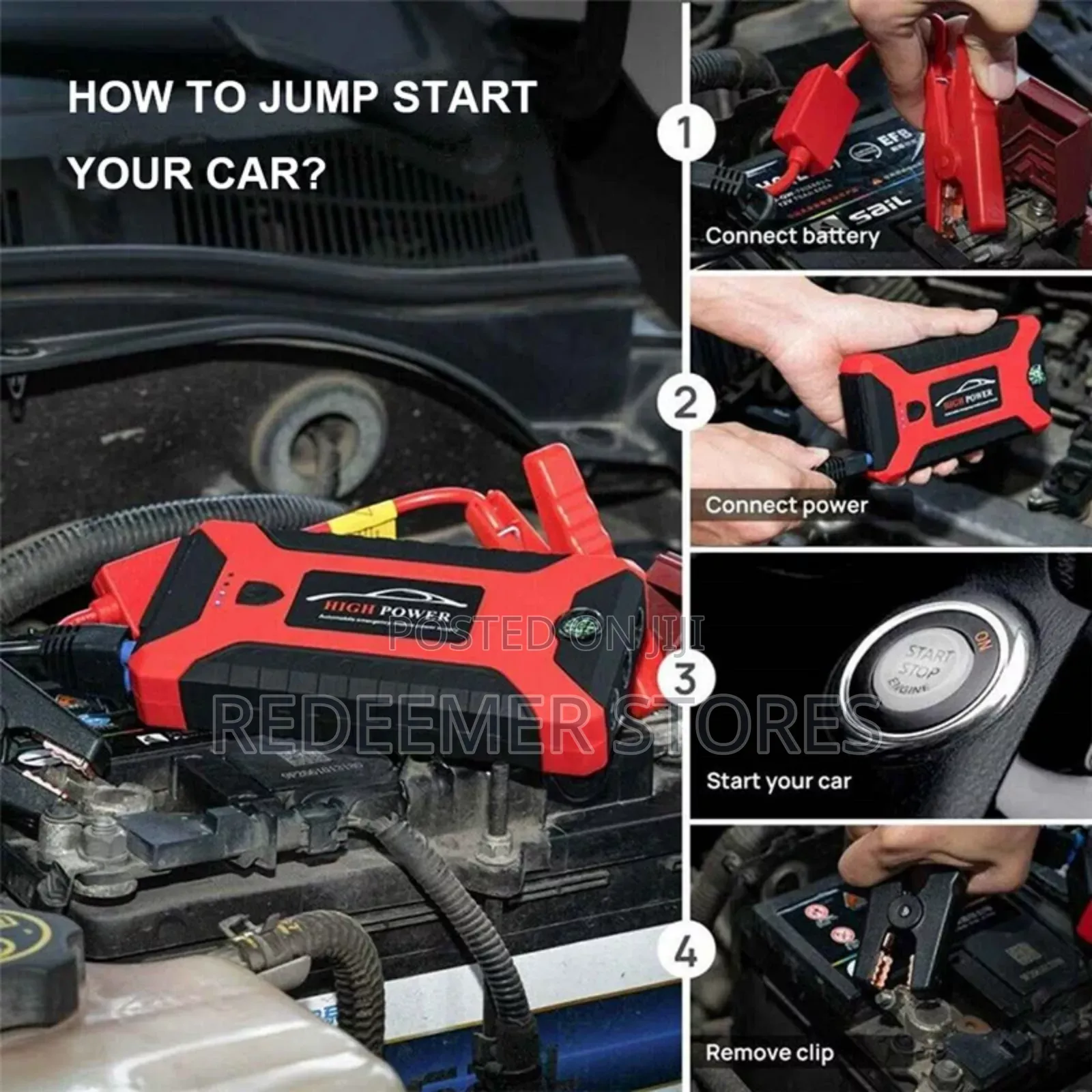 Portable Charger Power Bank Battery Tire Inflator