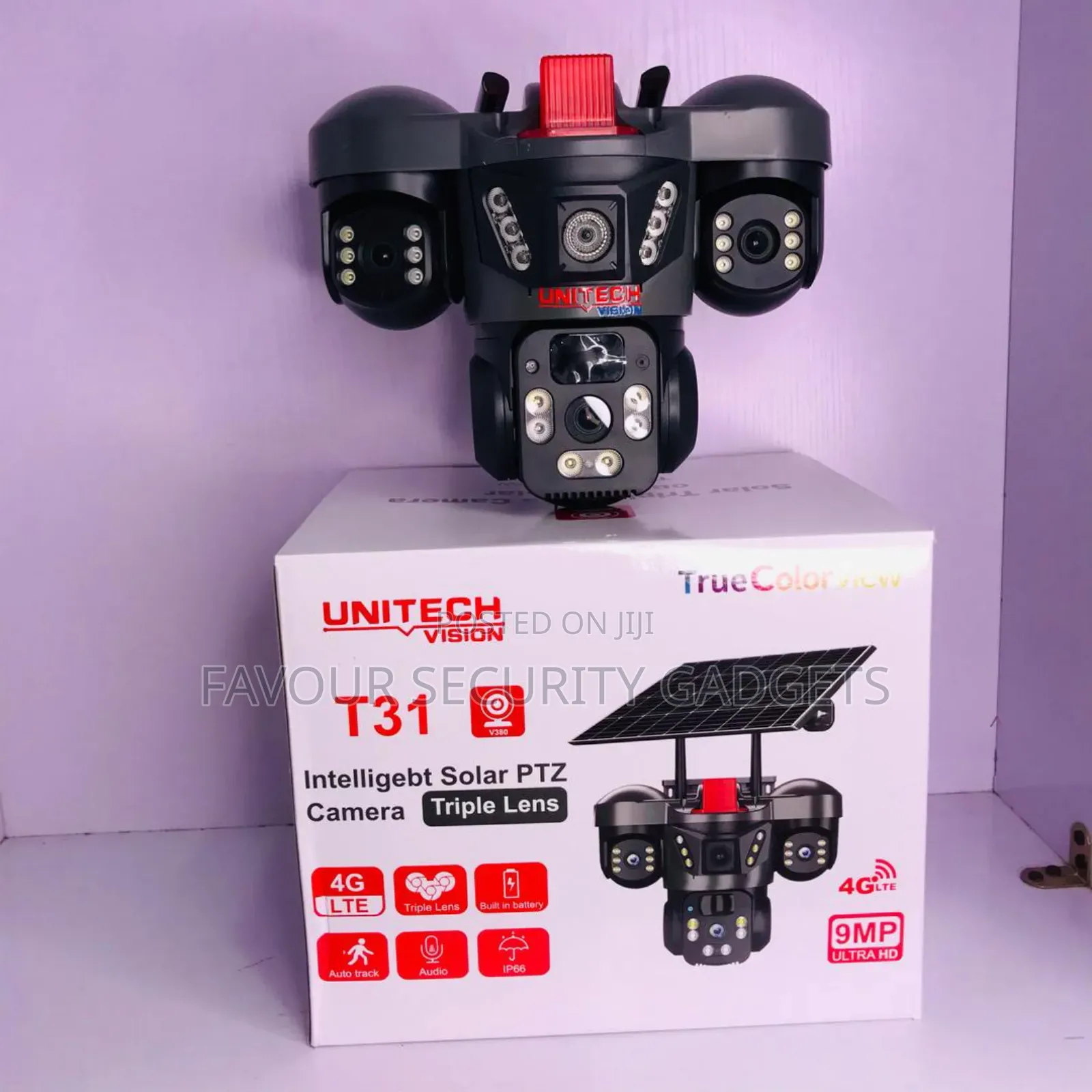4g Hd Solar Triple Lens PTZ Camera