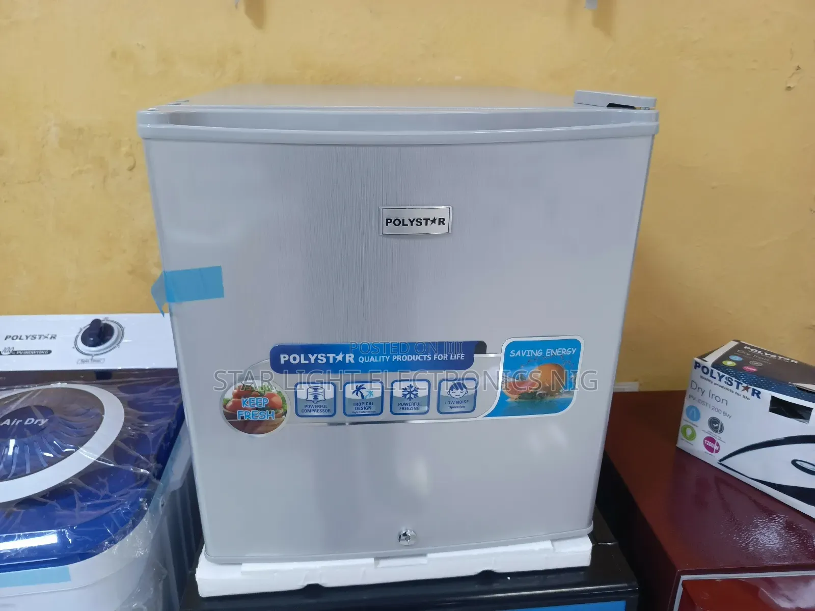 Bedside Fridge Silver Colour