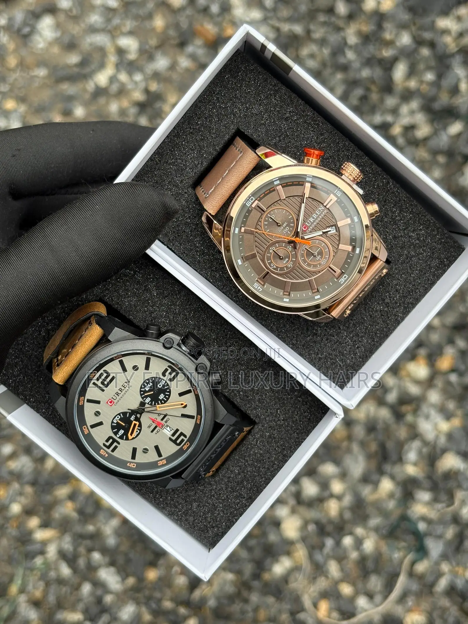 High Quality Luxury Curren Leather Strap Wristwatch