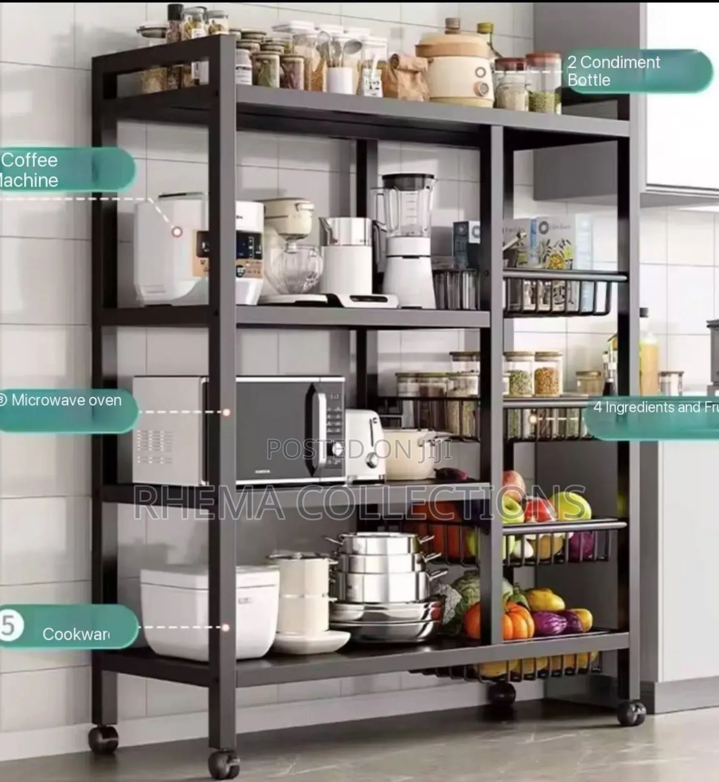 Multipurpose Steel Storage Shelf/Organizer/Rack