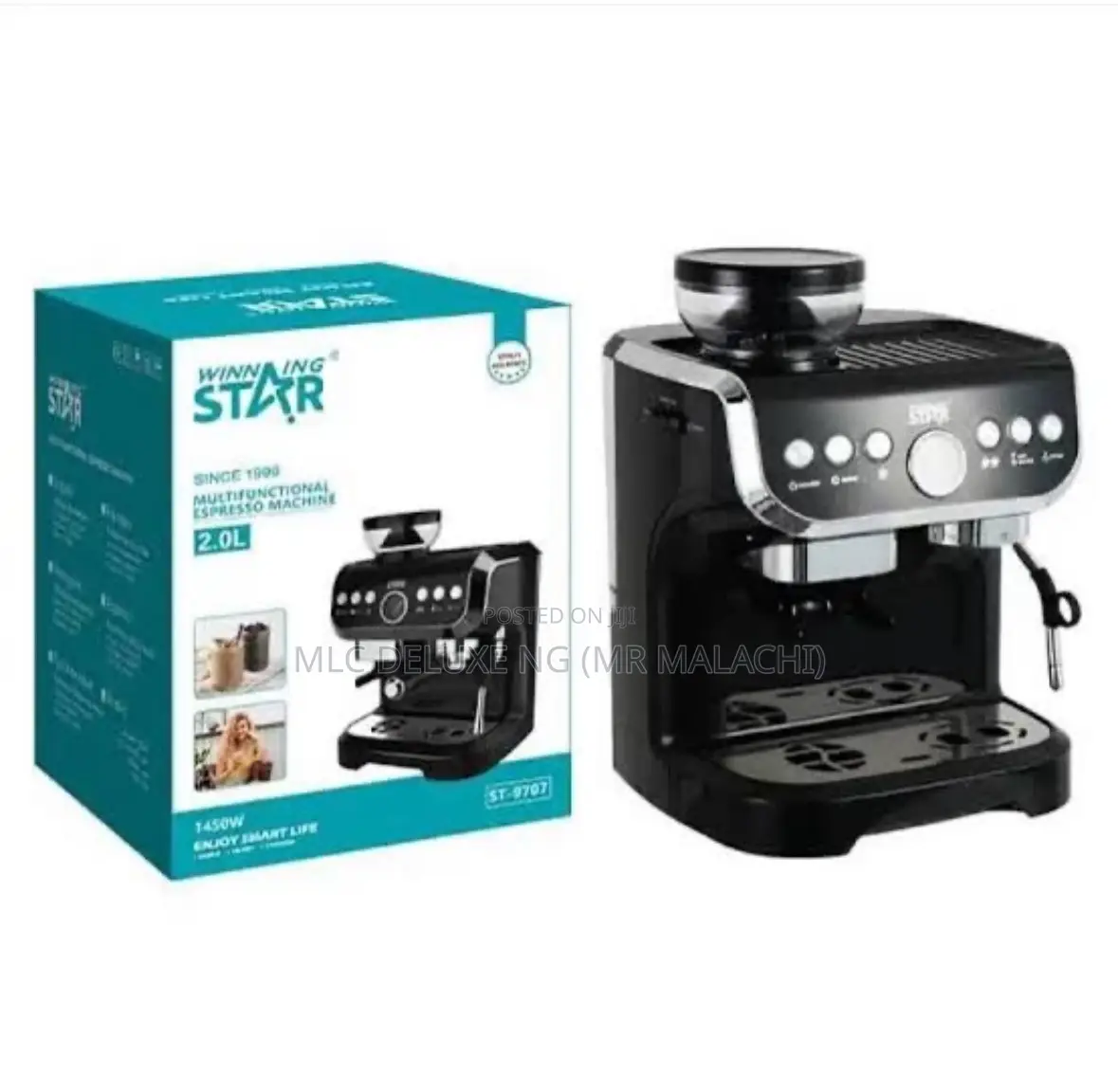 Coffee Espresso Machine With Grinder ( Winning Star Tea )