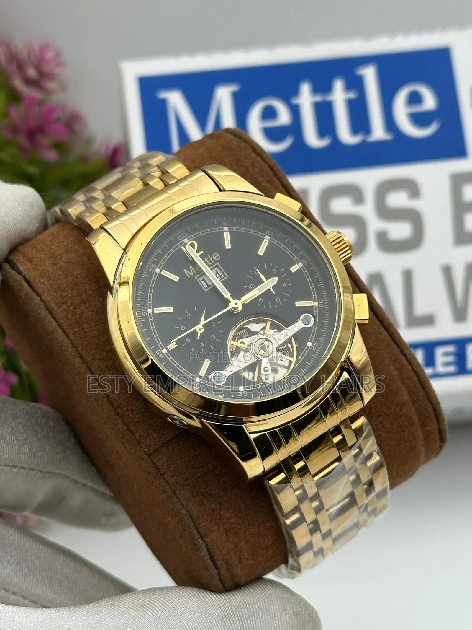 High Quality Luxury Mettle Chain Wristwatch