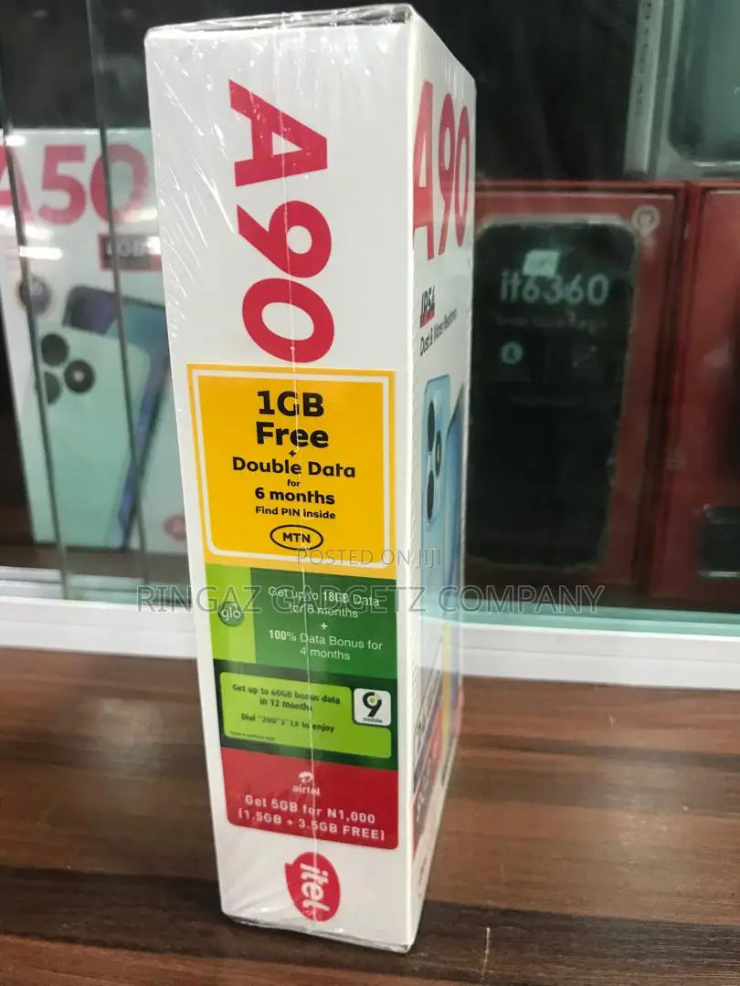 New Itel A90 64 GB Black