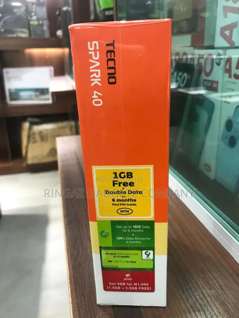 New Tecno Spark 40 128 GB Black