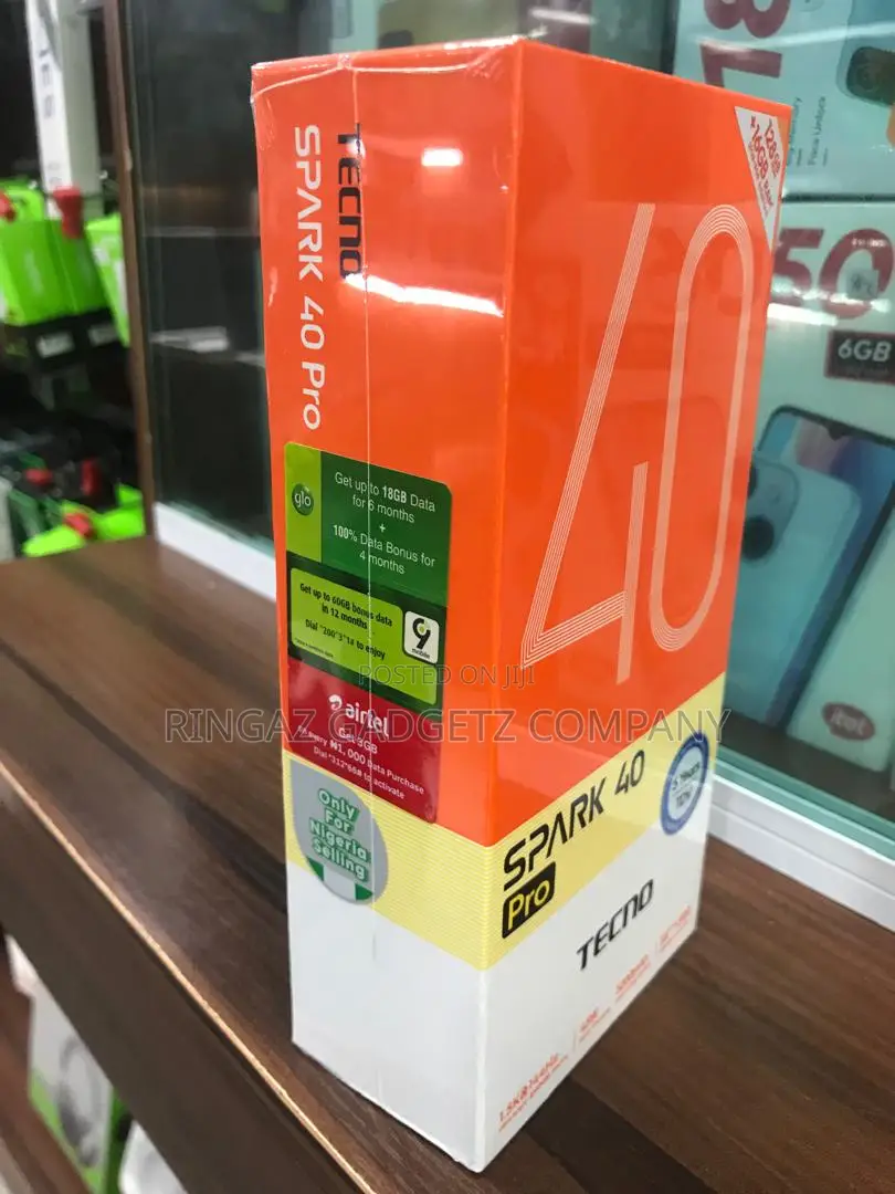 New Tecno Spark 40 Pro 128 GB Black