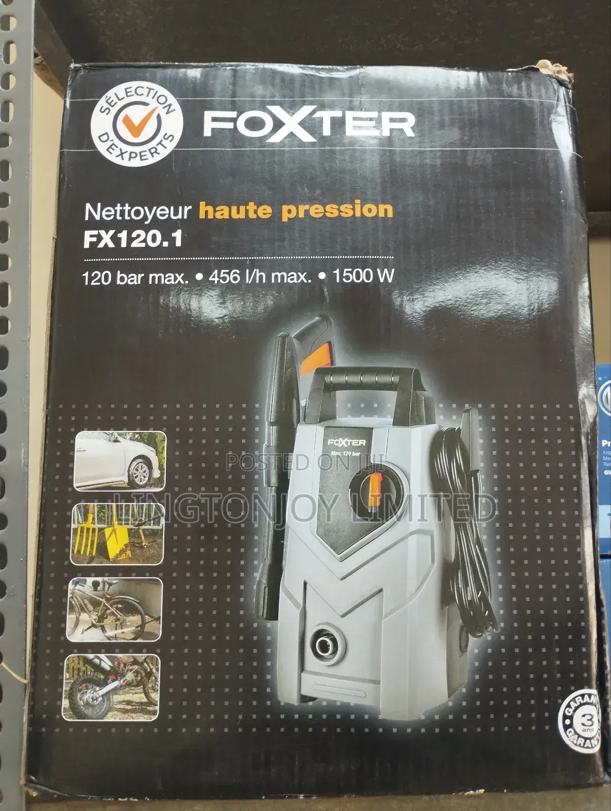 Electric Pressure Washer, 120bar, 1500watts