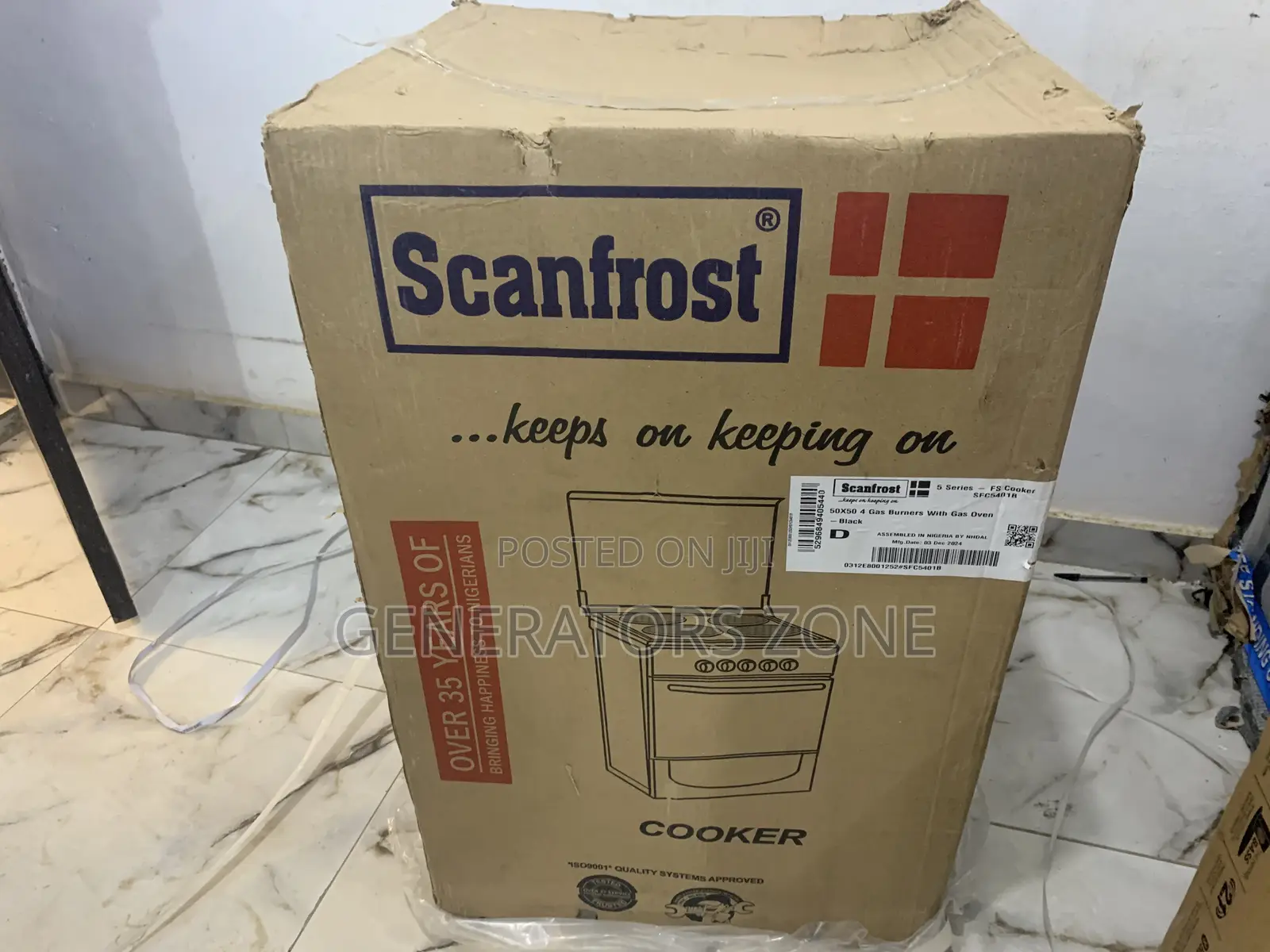 Space-Saving Gas Cooker – Scanfrost Sf5401b With Oven