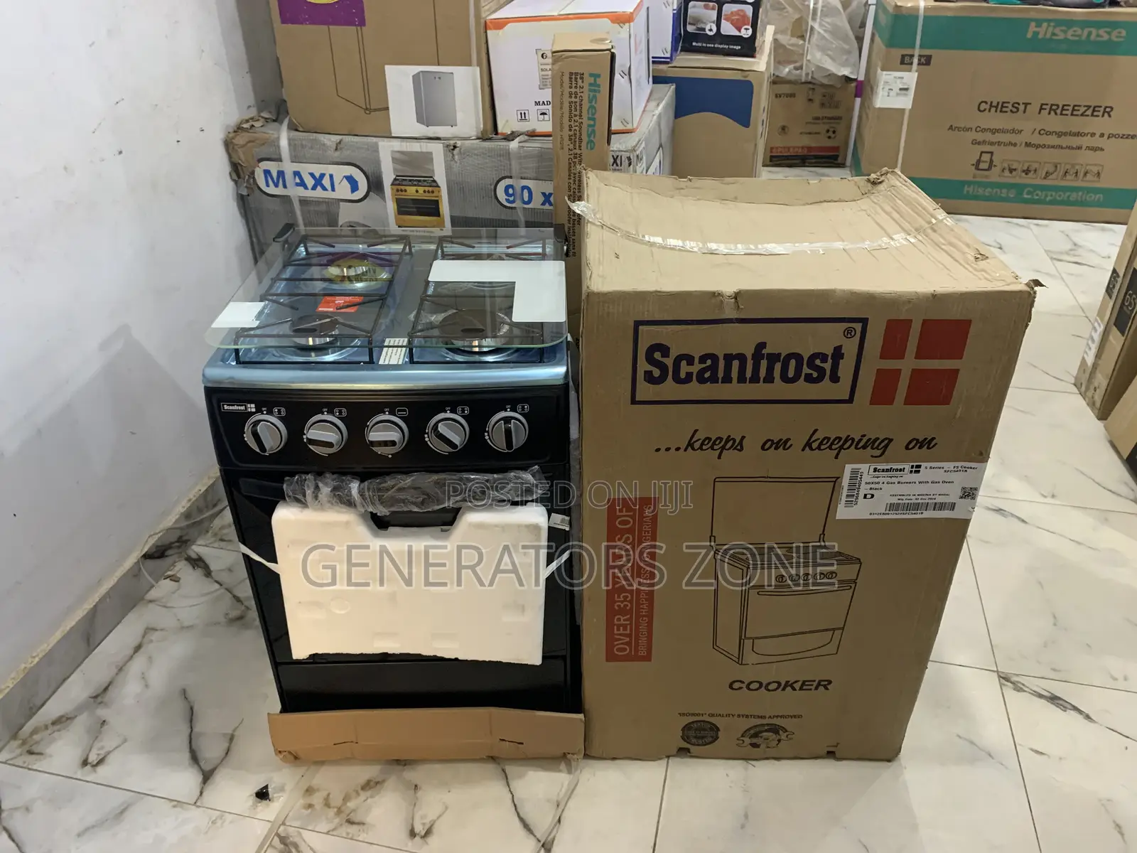 Cook Smarter With Scanfrost Sf5401b 4-Burner Cooker Oven