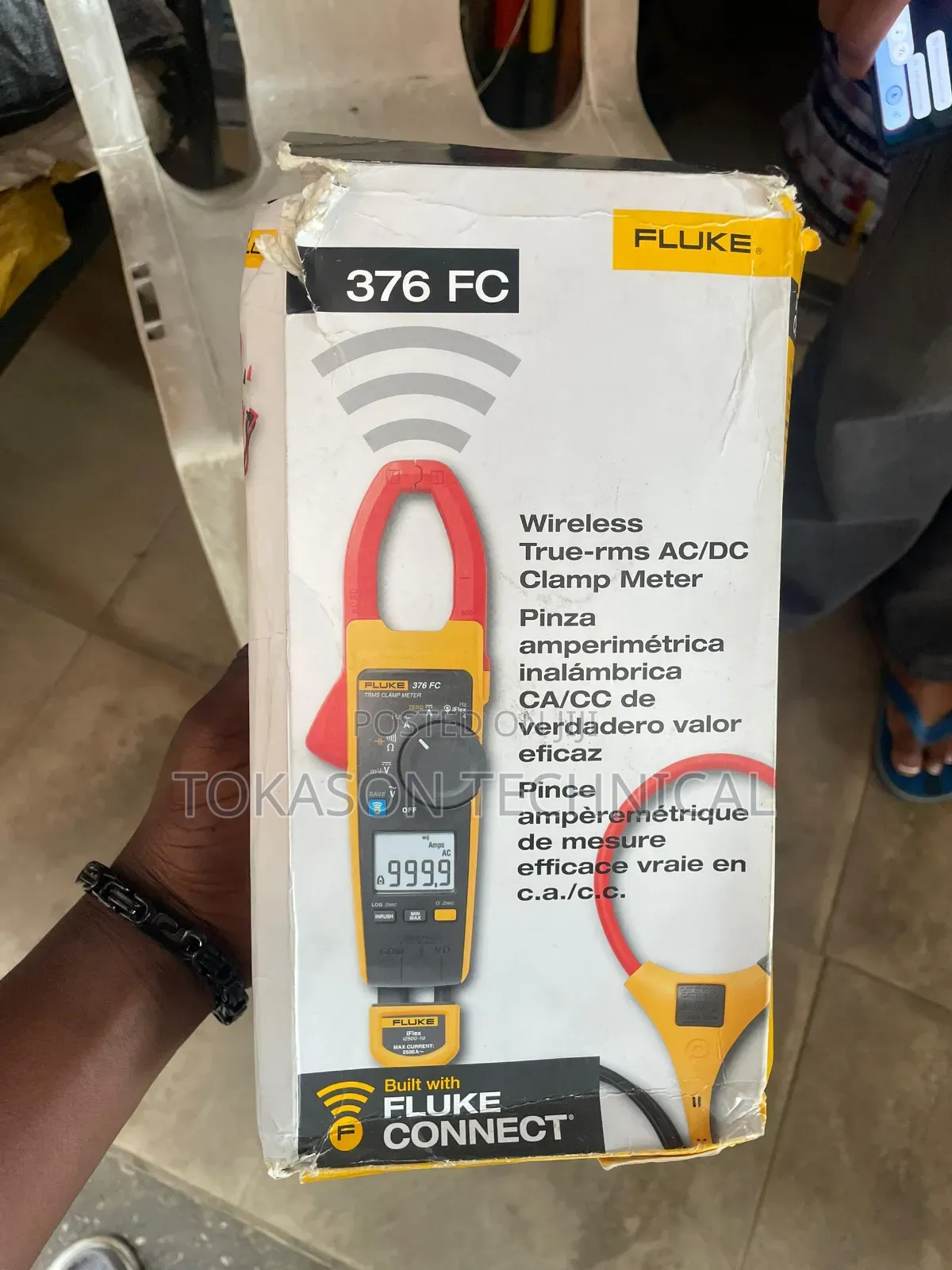 Fluke 376 Fc True-RMS Ac/Dc Clamp Meter With Iflex.