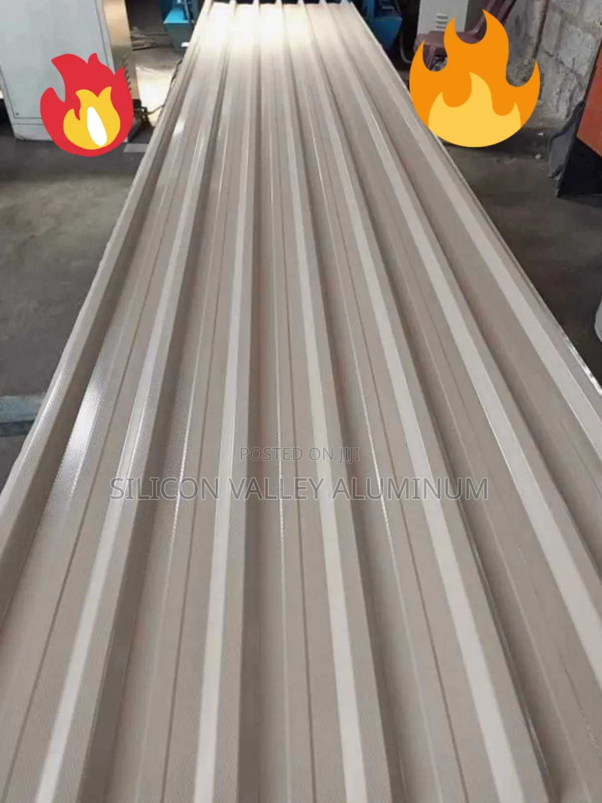 Ivory Beige (Abuja Standard 0.55) Aluminium Roofing Sheets
