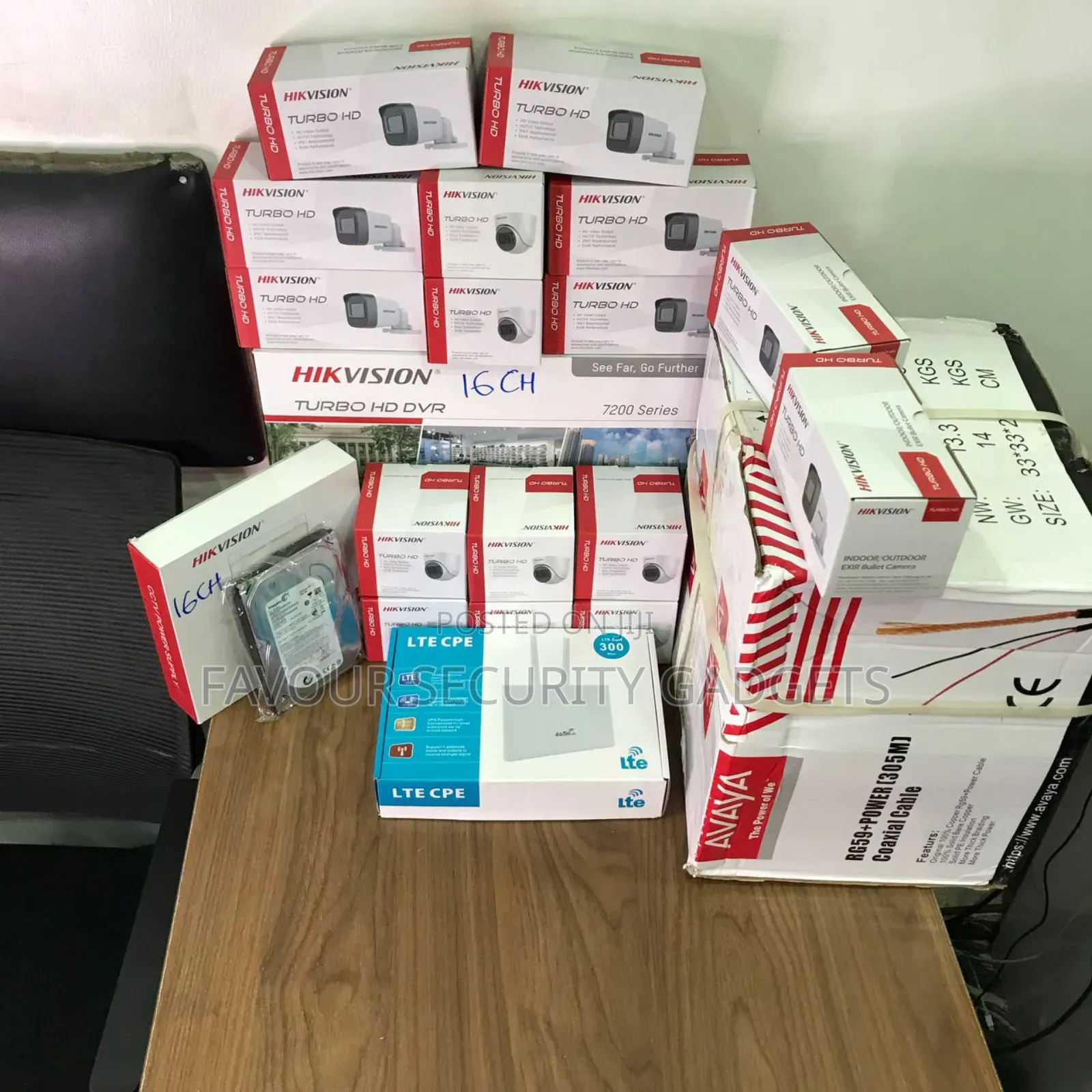 Hikvision 16 Channel Complete Kit With 300m Cable and Router