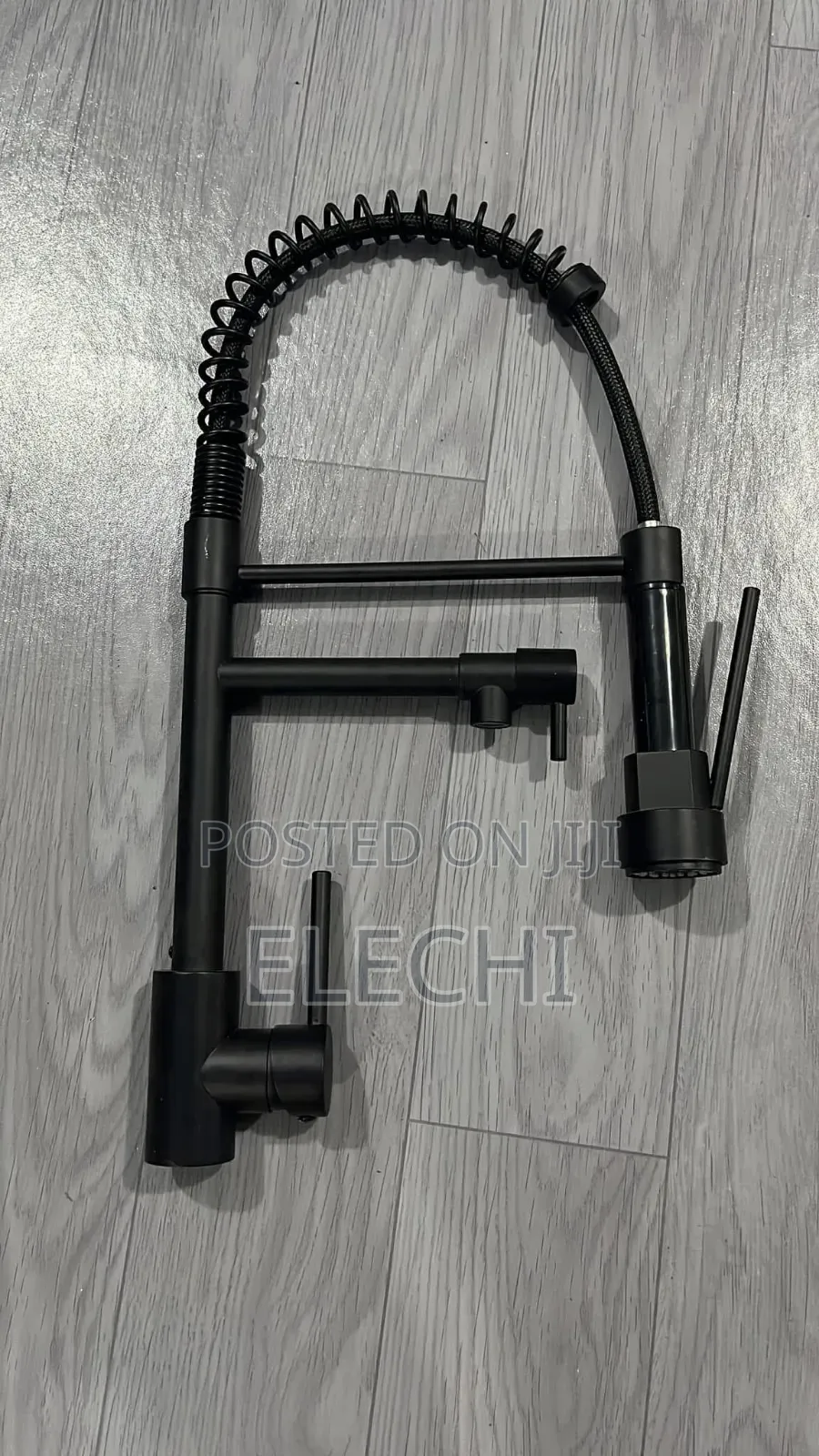 Big Kitchen Sink Mixer Tap Black