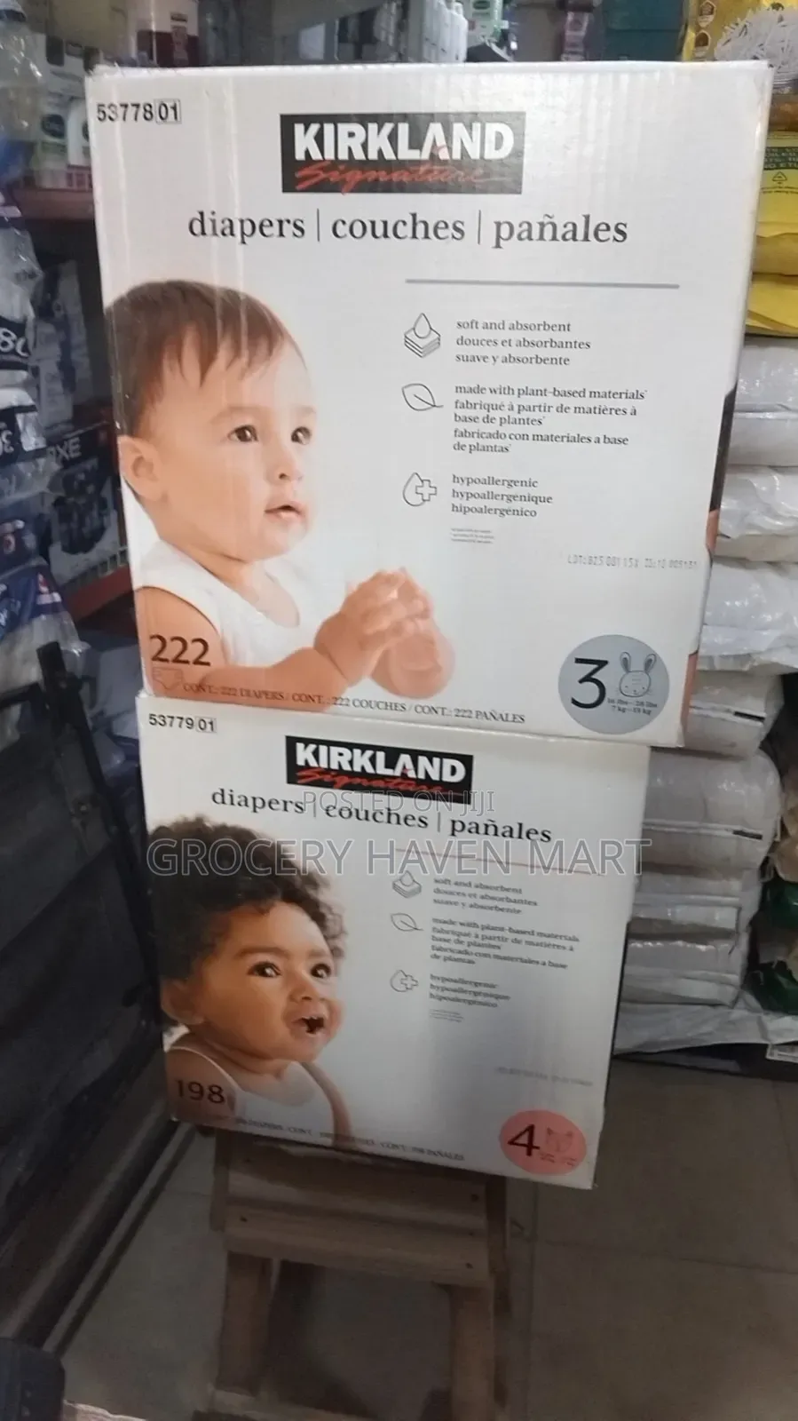 Kirkland Signature Daipers Sizes 3-6