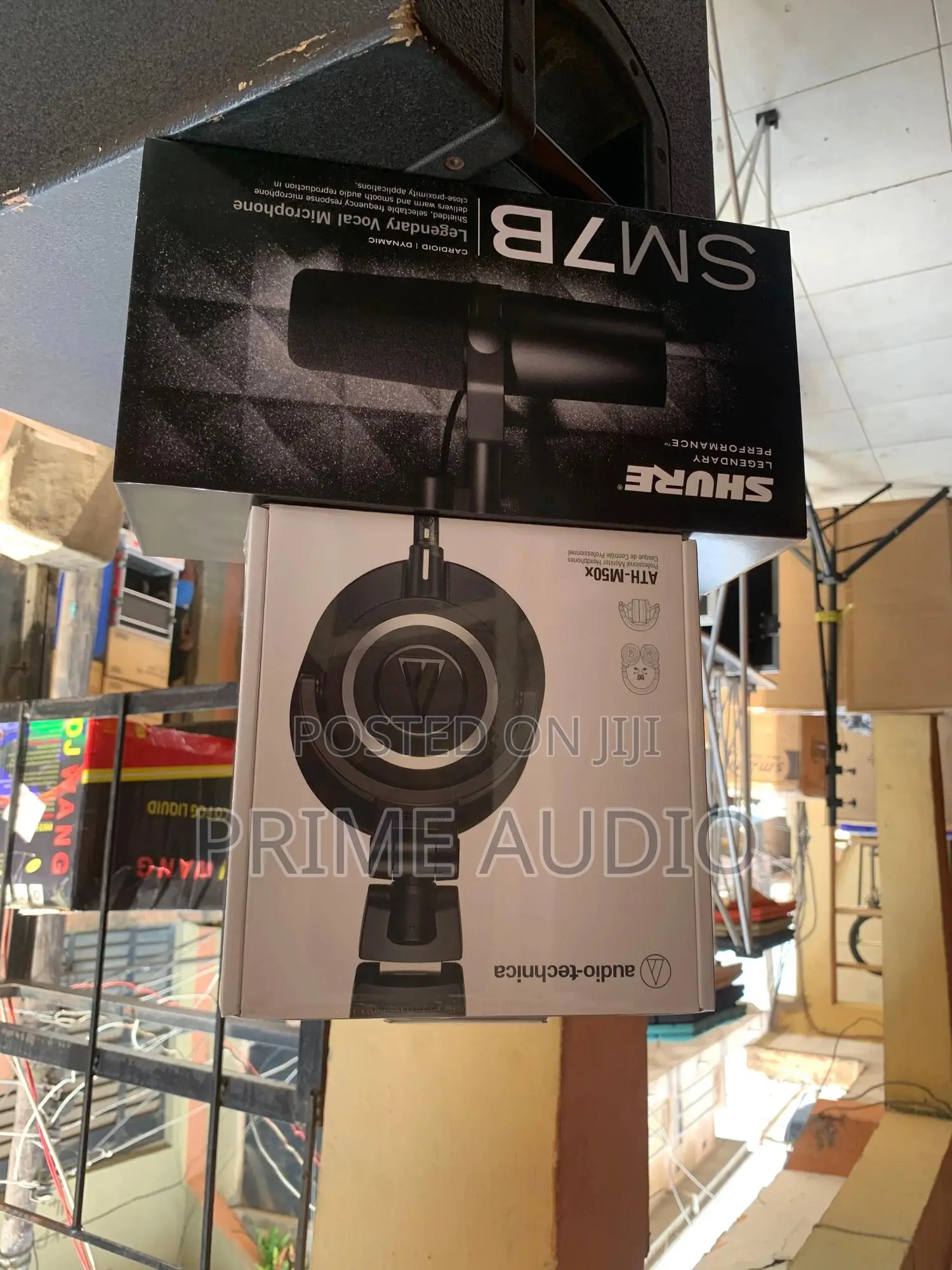 Shure Sm7b Studio Microphone Audio Technica Ath M50x Combo
