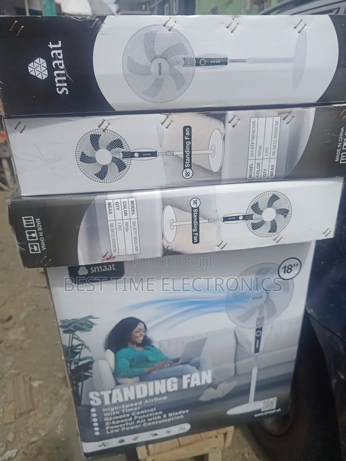 18" Smaat Remote Controlled Stand Fan