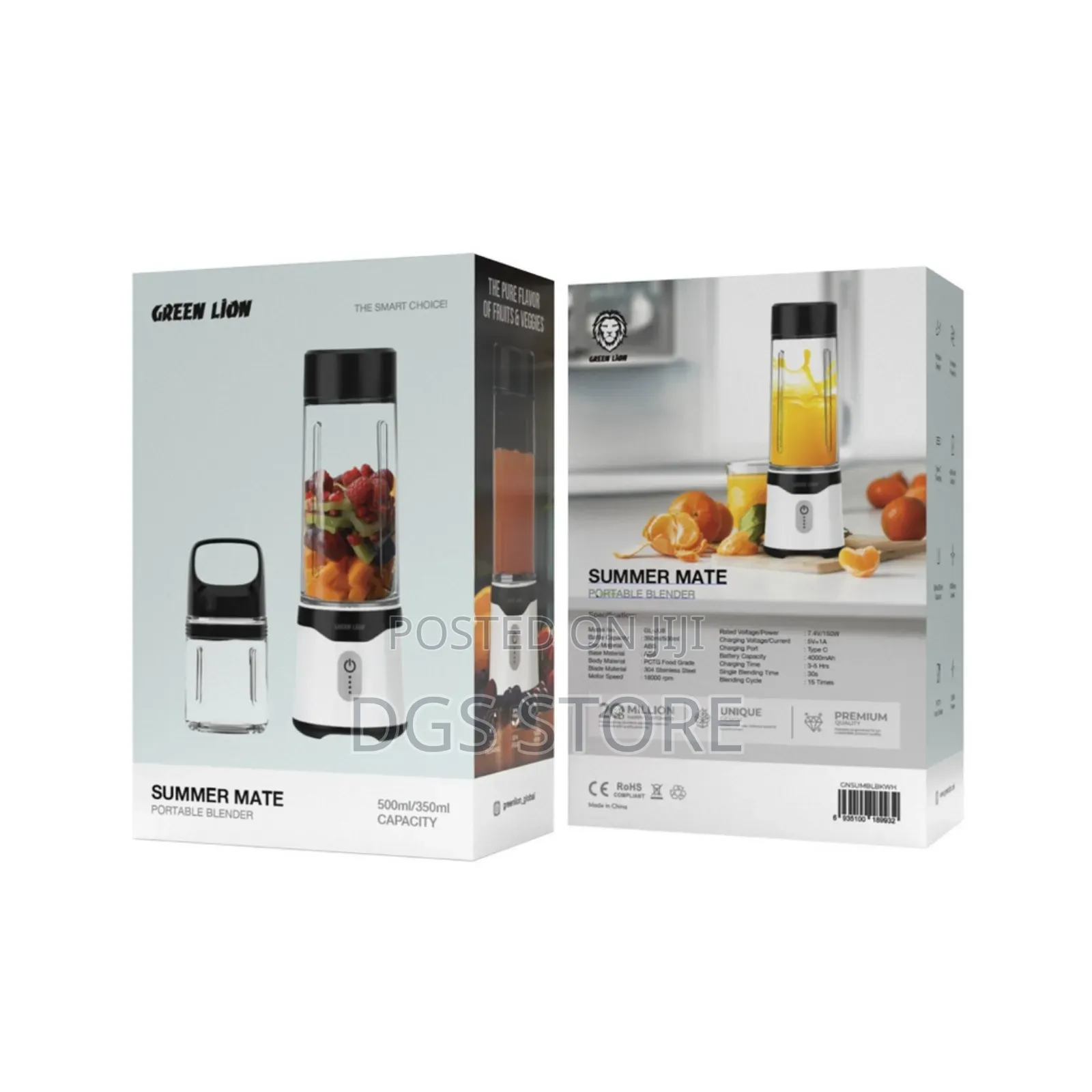 Green Lion Summer Mate Portable Blender
