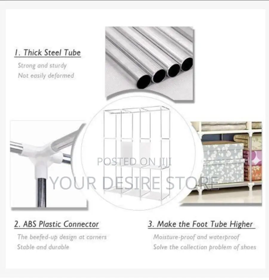 Multi-Layer Standing Clothes Organizer Wardrobe