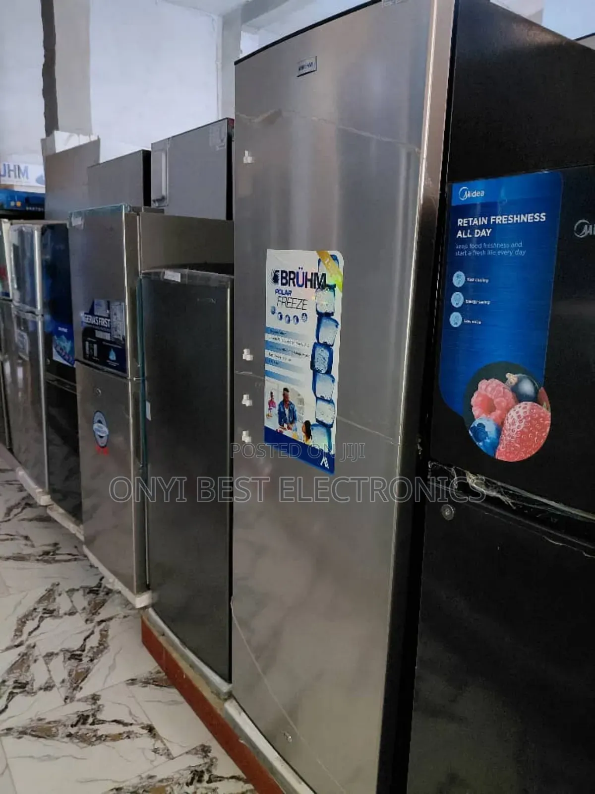 Bruhm 228 Liters Standing Freezer With 9 Steps | Bus-230m