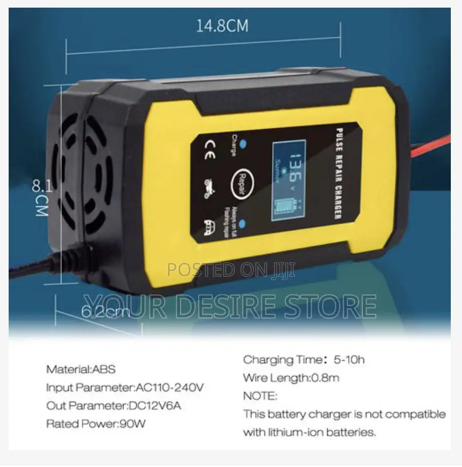 Car Battery Charger 12v 6a Smart Fully Automatic