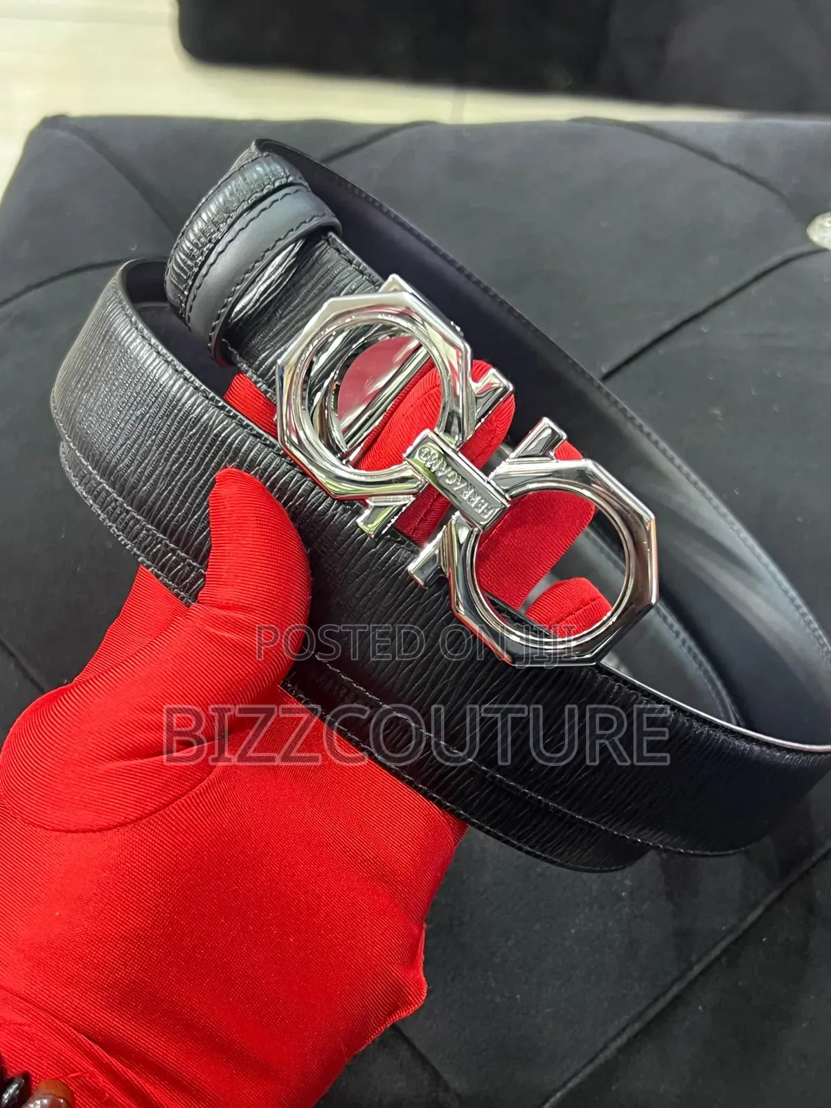 Original Salvatore Ferragamo Leather Belts Available Instore