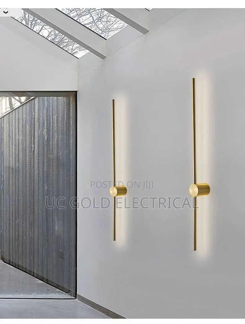 Nordic Gold/Black Art Design Minimalist Long Line Lamps