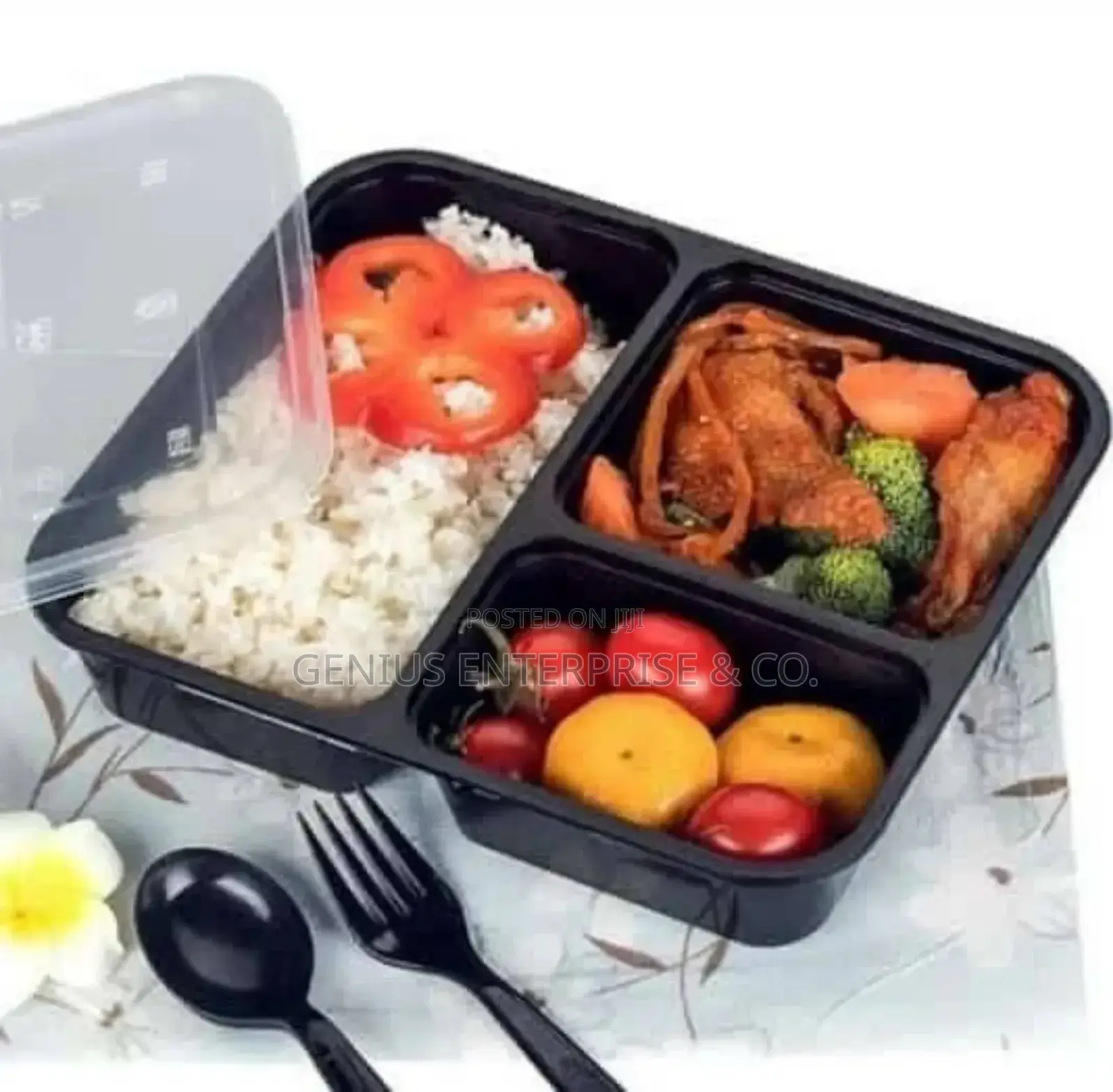 Continental 3 Compartment Food Pack With Lid 50pcs