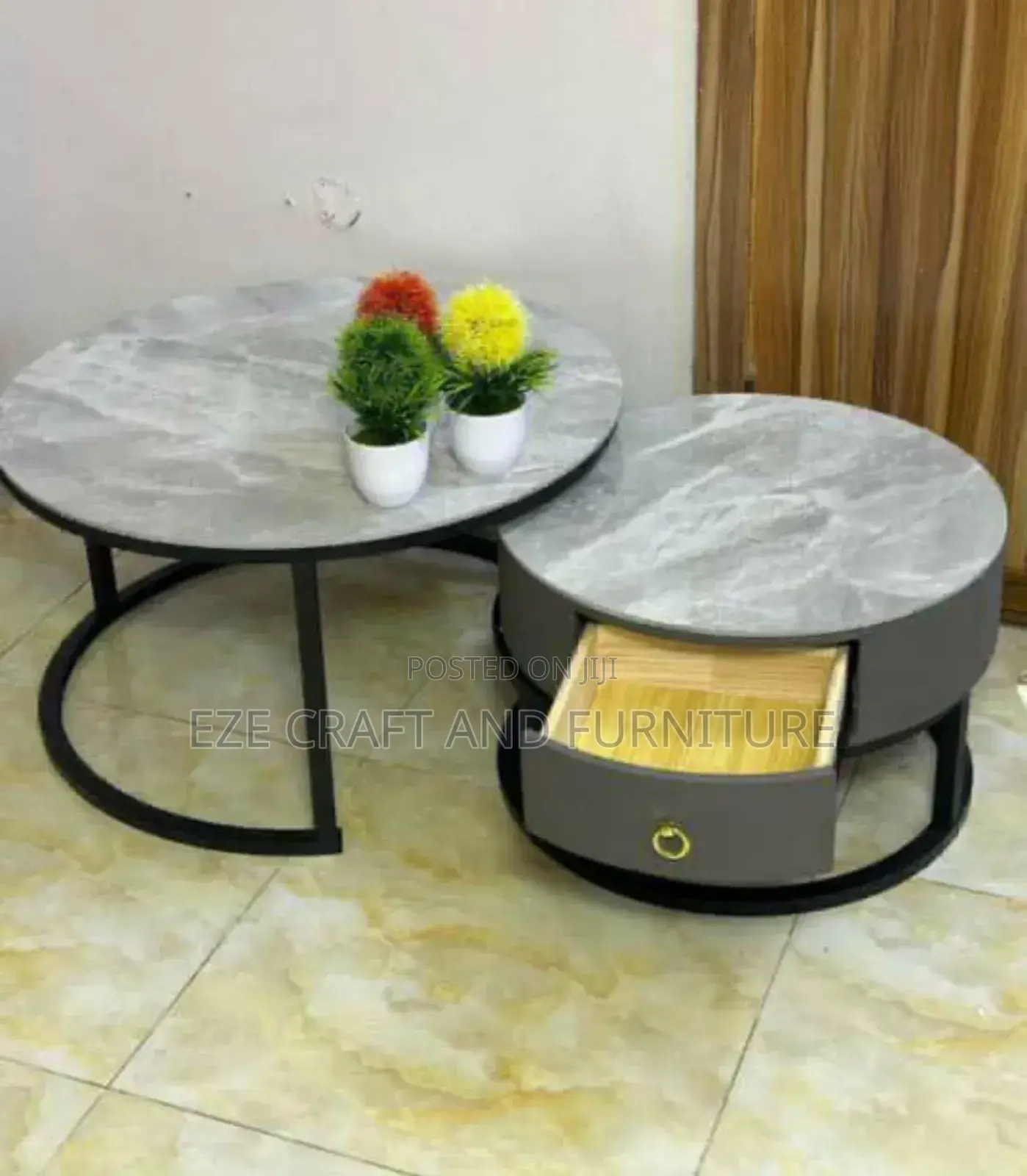 1+2 Marble Center Table