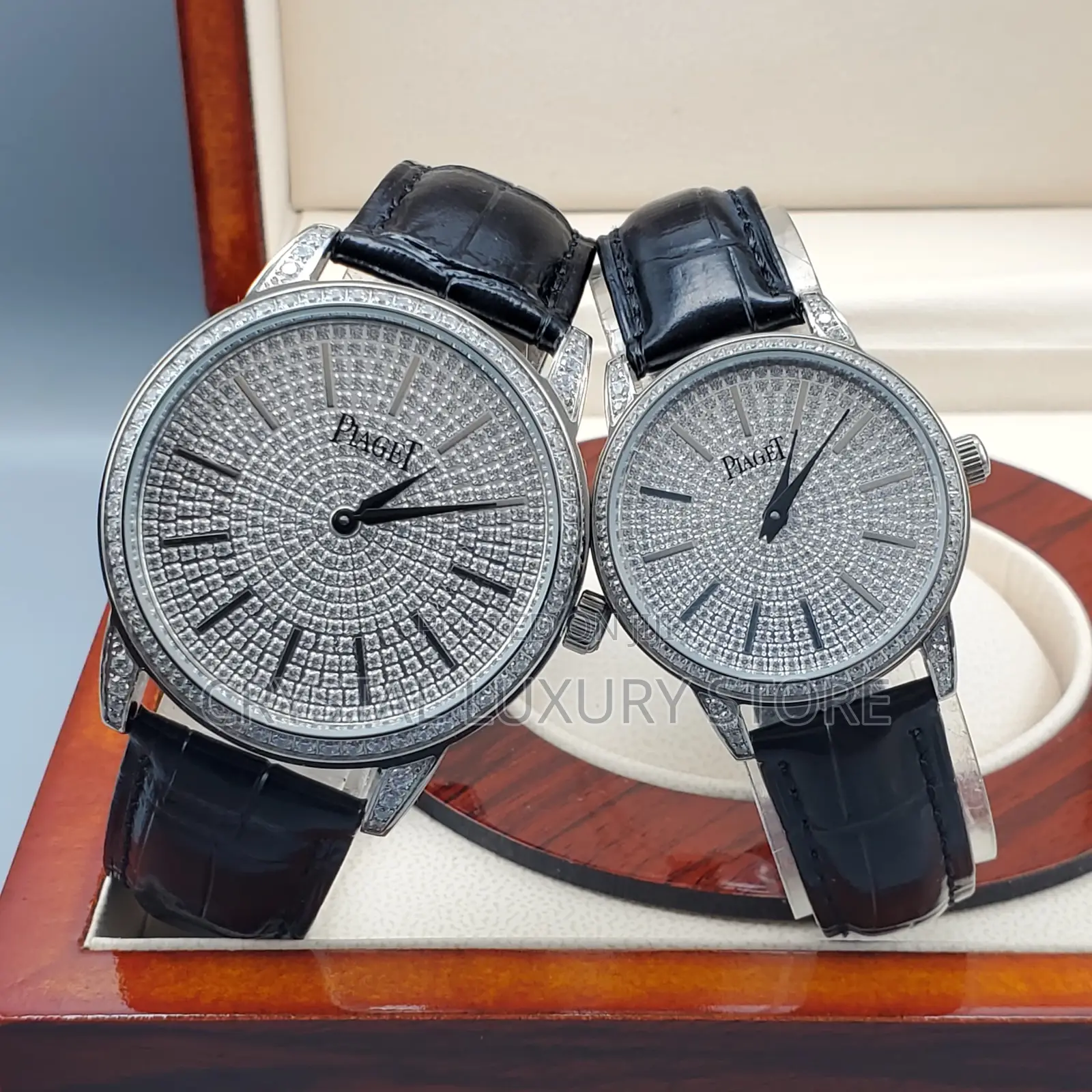 Piaget Quality Luxury Men Genuine Leather Wristwatch