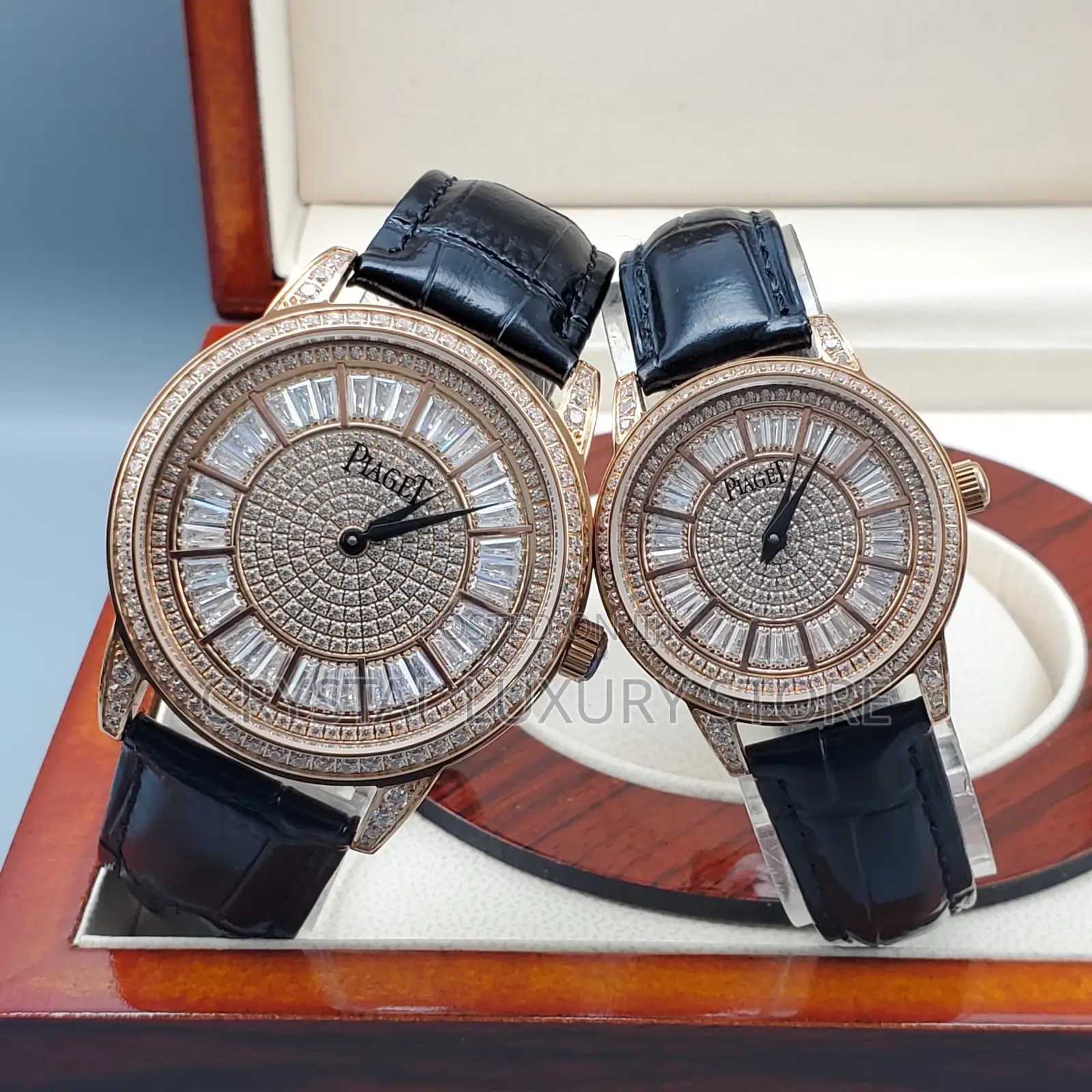 Piaget Quality Luxury Men Genuine Leather Wristwatch