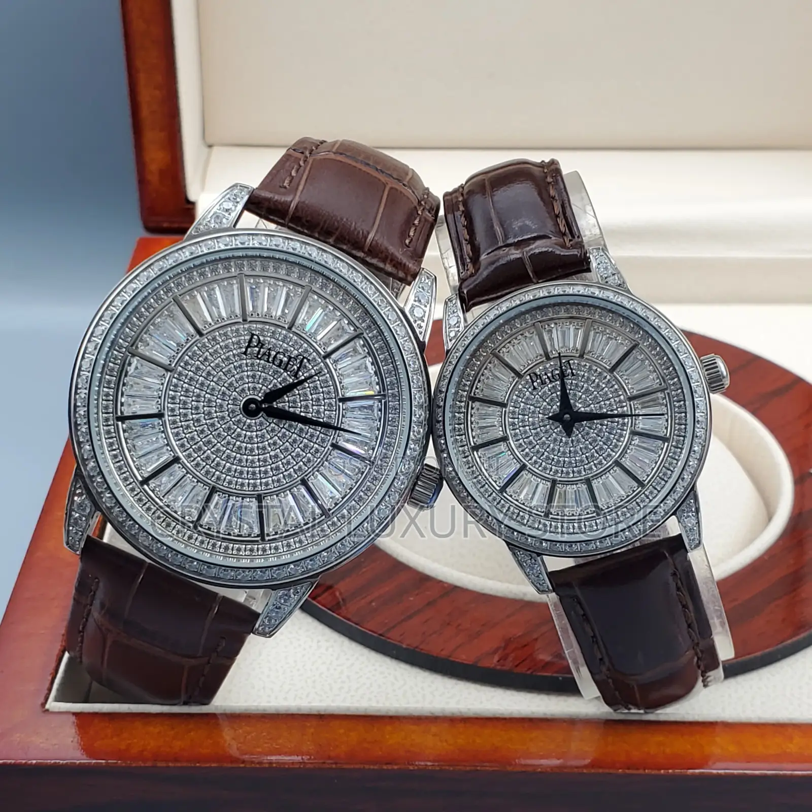 Piaget Quality Luxury Men Genuine Leather Wristwatch