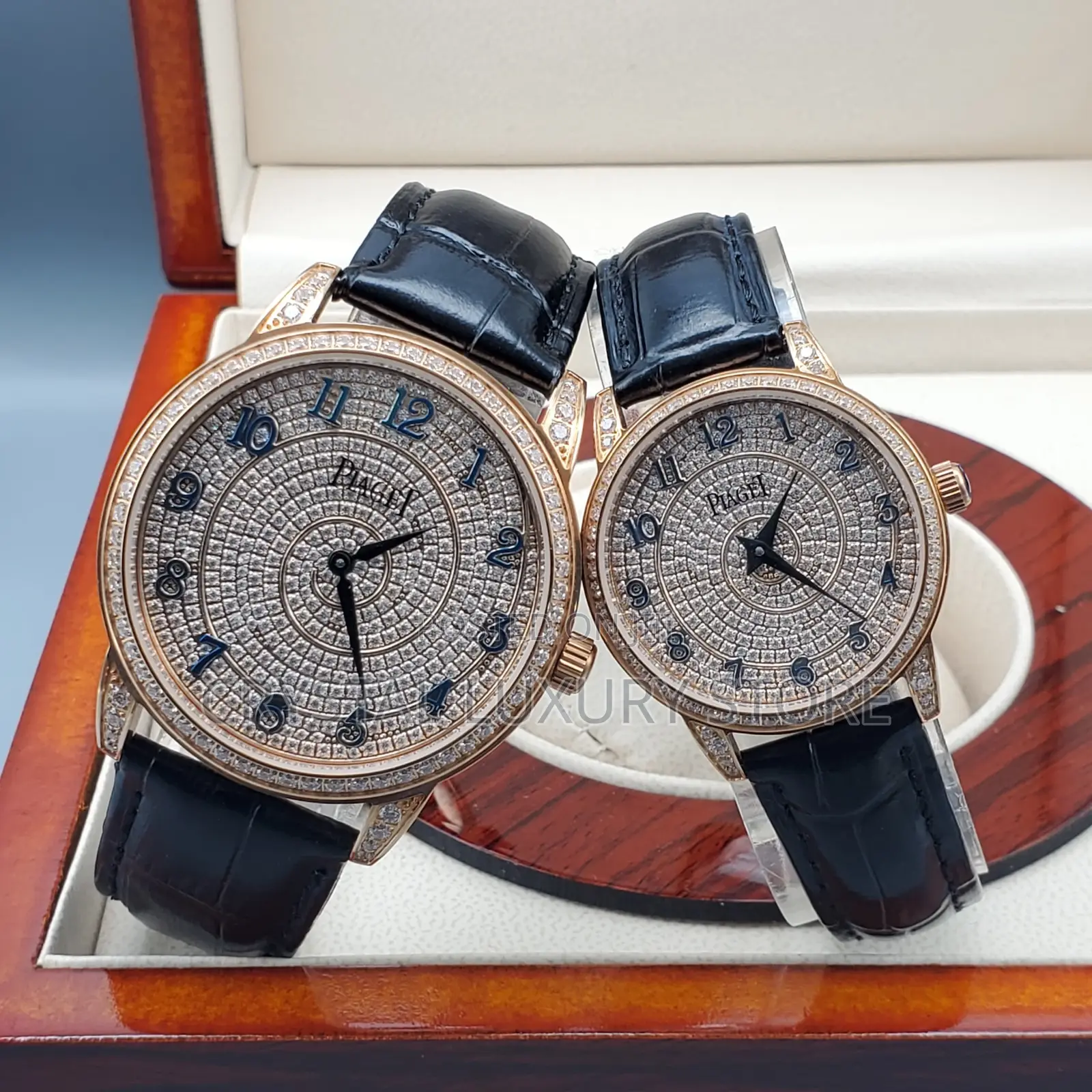 Piaget Quality Luxury Men Genuine Leather Wristwatch