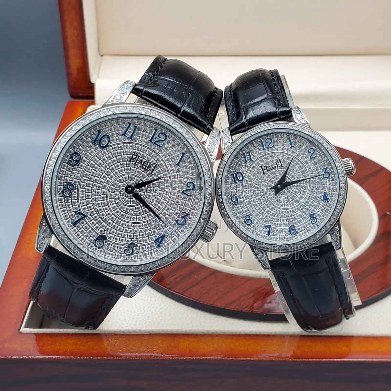 Piaget Quality Luxury Men Genuine Leather Wristwatch