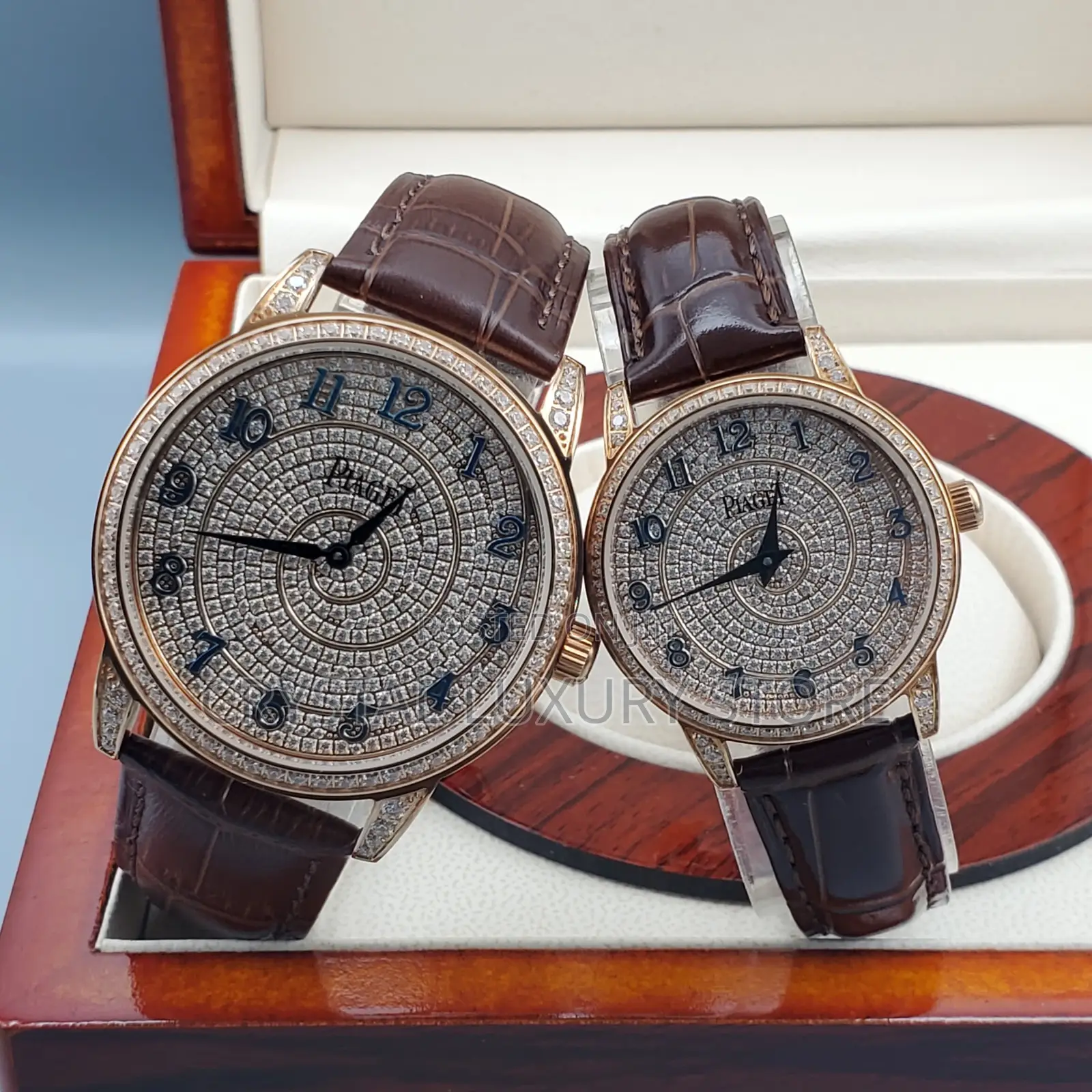 Piaget Quality Luxury Men Genuine Leather Wristwatch