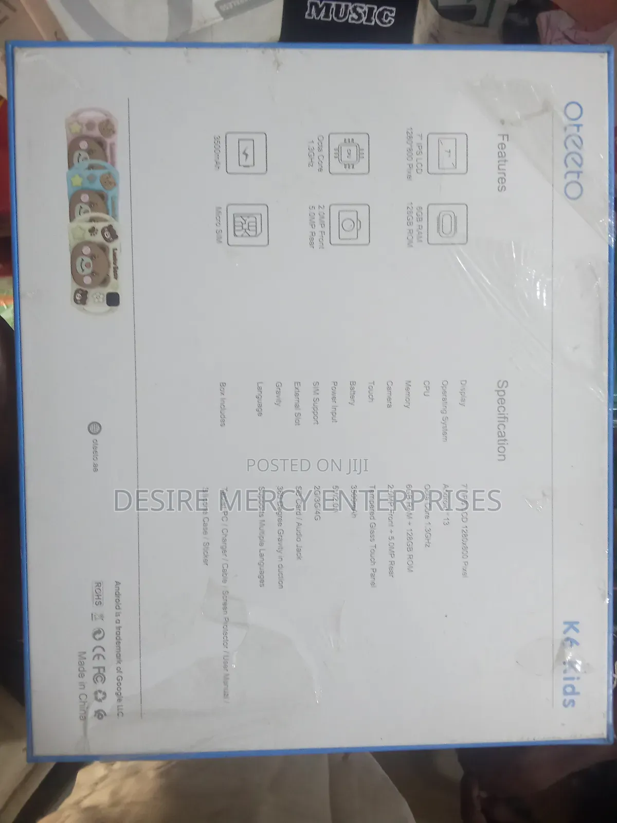 New Oteeto Tab 5 Travel Mate 128 GB Black