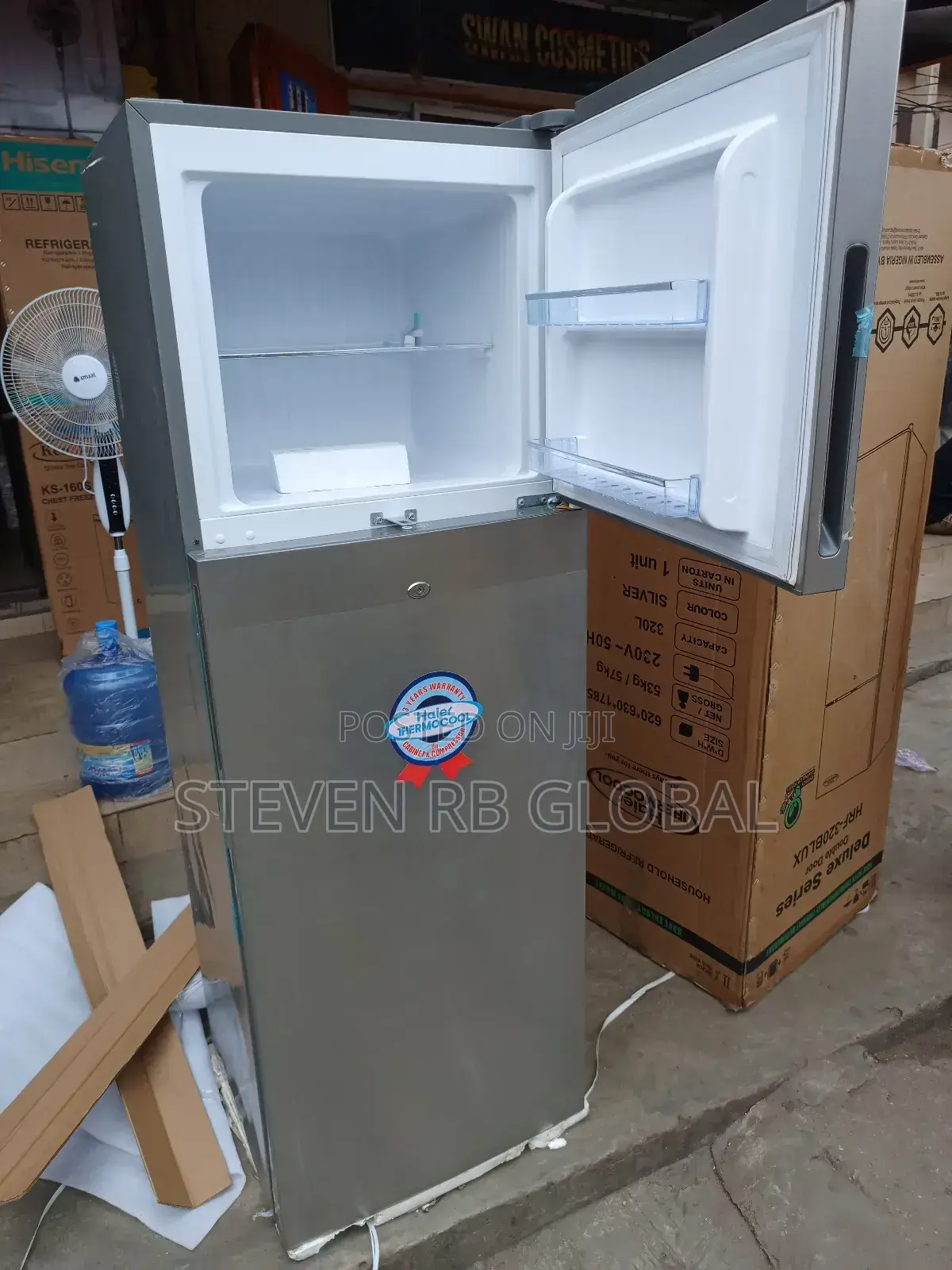 Haier Thermocool 320l Double Door Refrigerator HRF-320blux