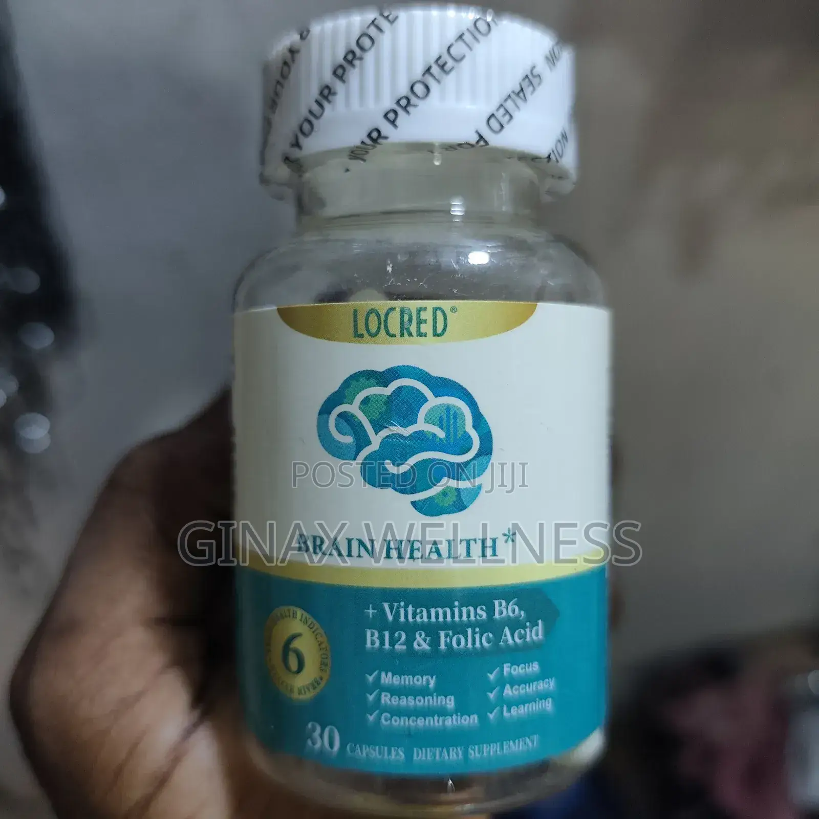 Brain Health Capsules With Folic Acid (30 Capsules)