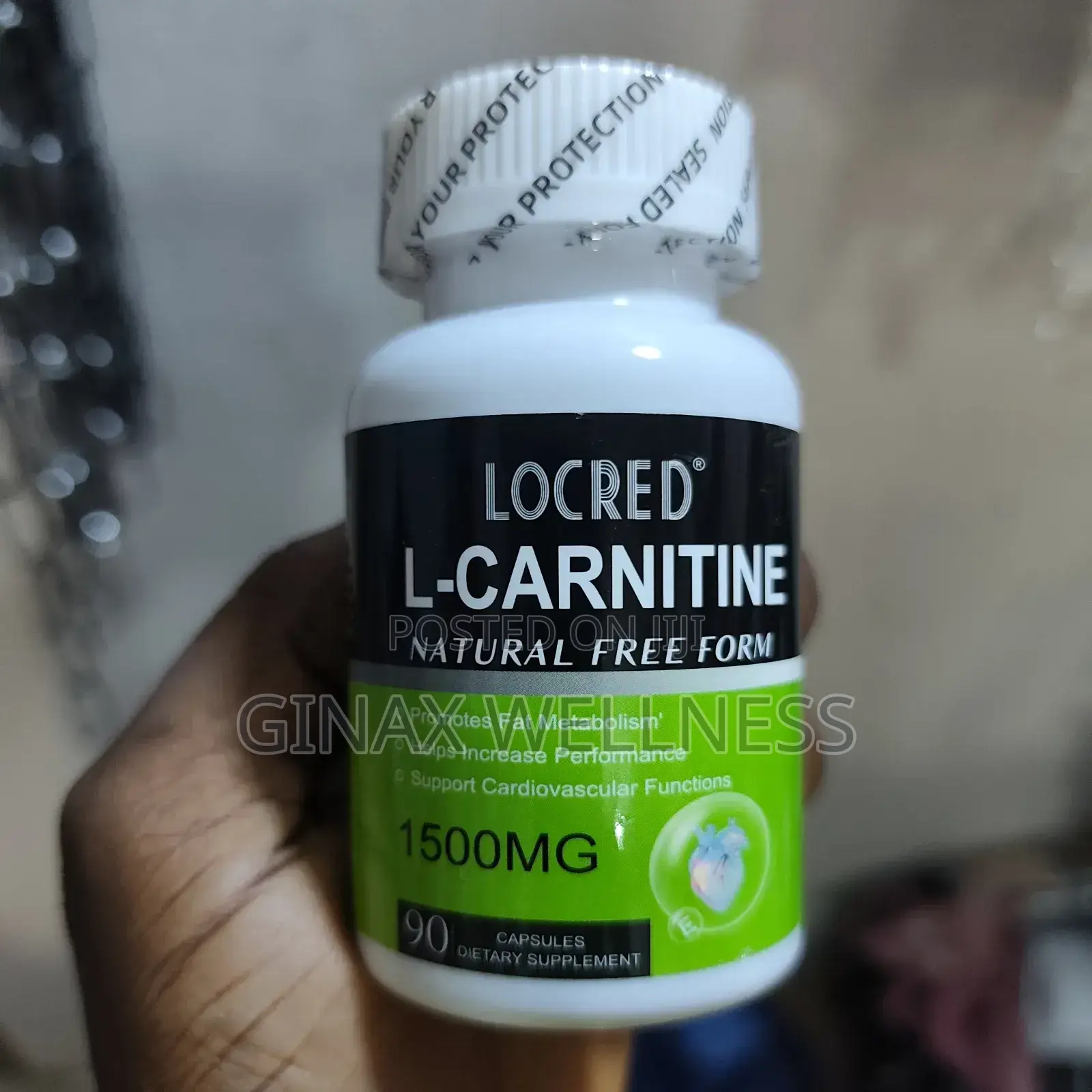 L-Carnitine Capsules for Energy Cardio (90 Capsules)