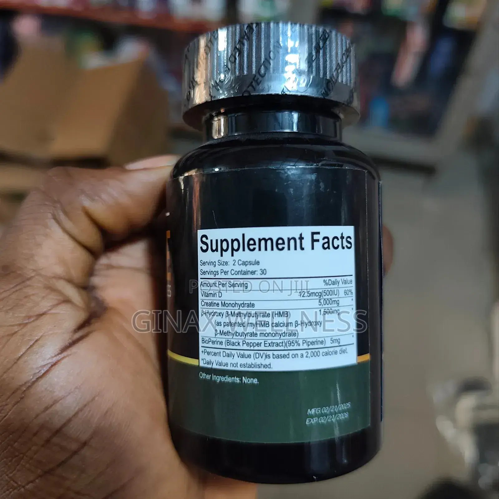 Micronized Creatine Capsules (5g Creatine, 1500mg Hmb)